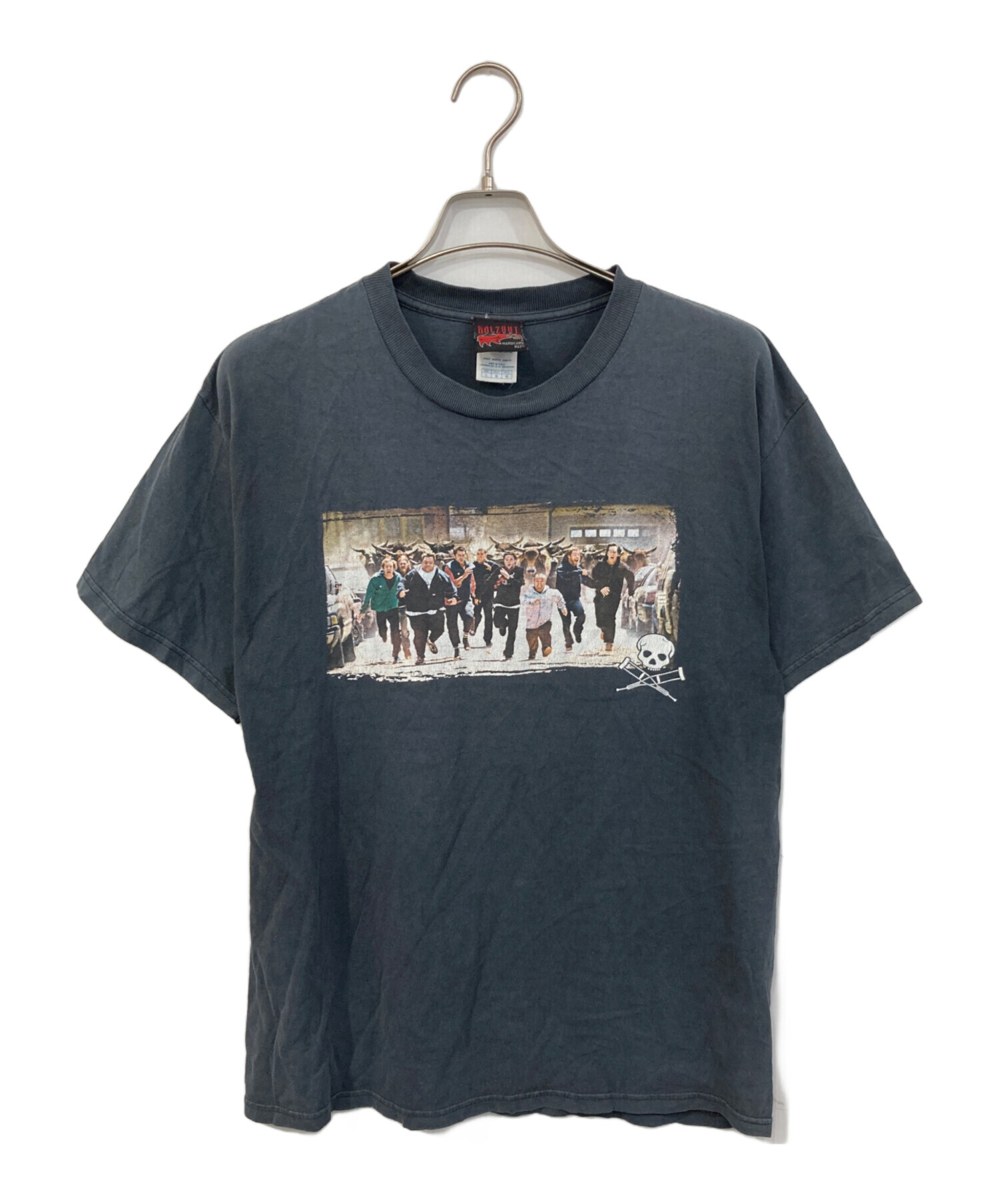 中古・古着通販】BALZOUT (バルズアウト) プリントTシャツ グレー 