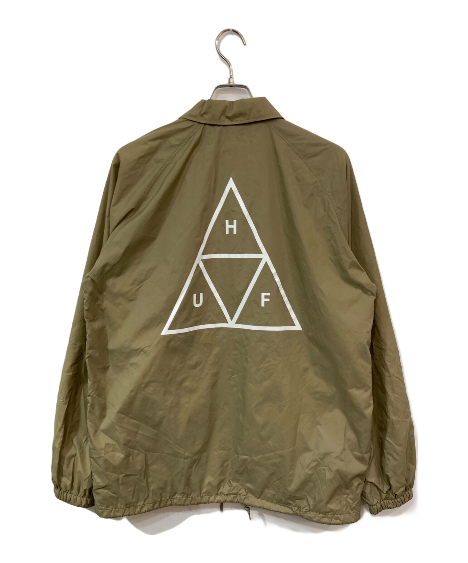 中古・古着通販】HUF (ハフ) コーチジャケット ベージュ サイズ:SIZE L 