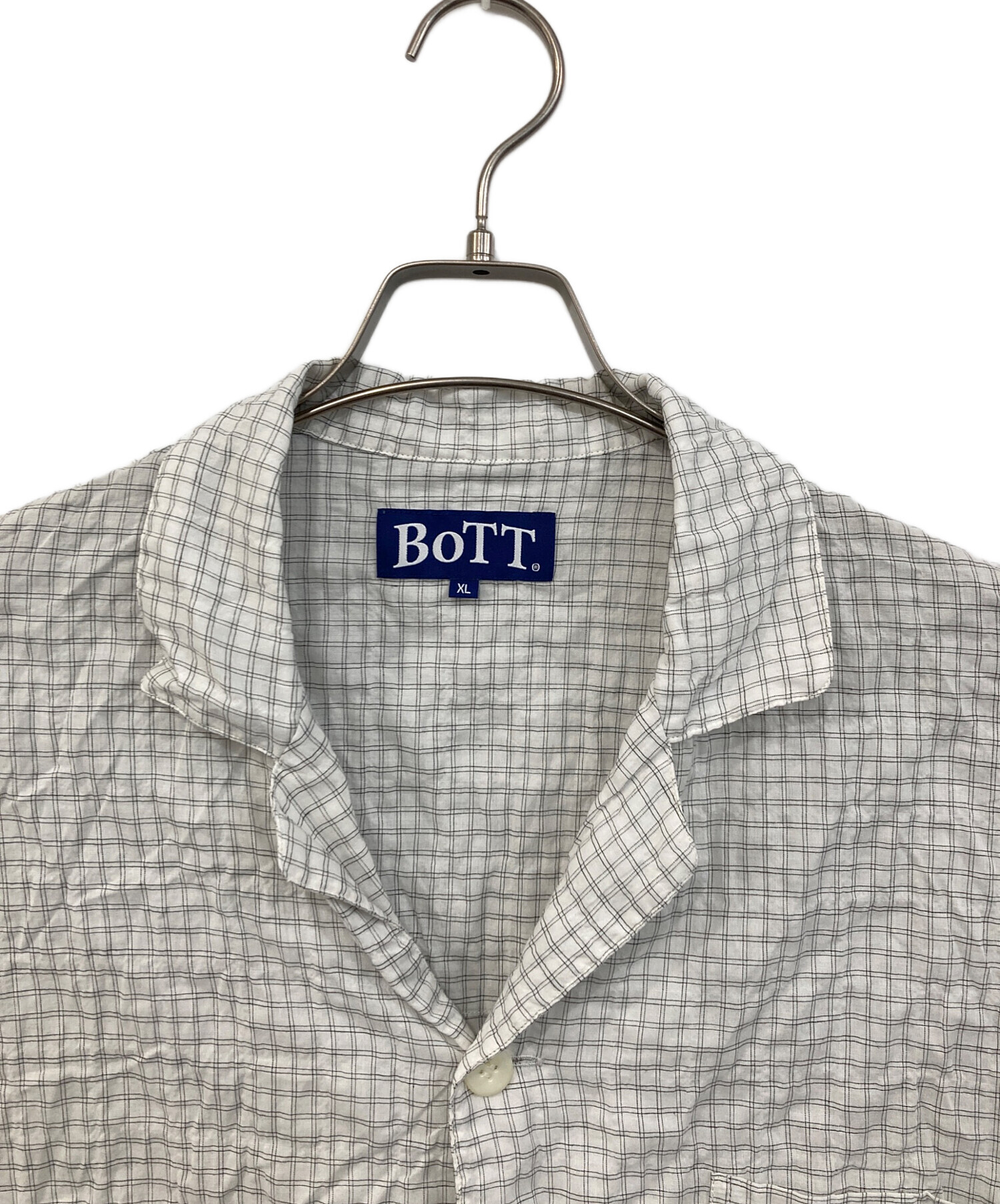中古・古着通販】BoTT (ボット) Windowpane S S Shirt/ウィンドウ 