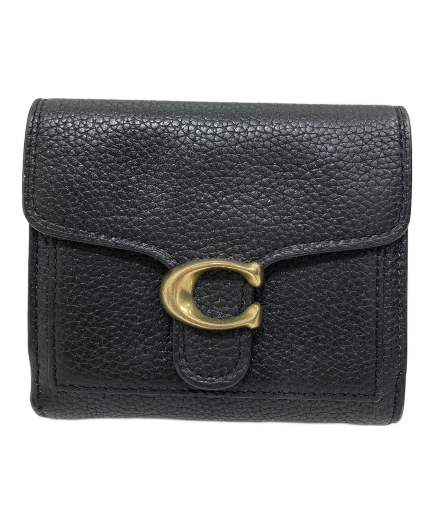 中古・古着通販】COACH (コーチ) 2つ折り財布 ブラック｜ブランド 