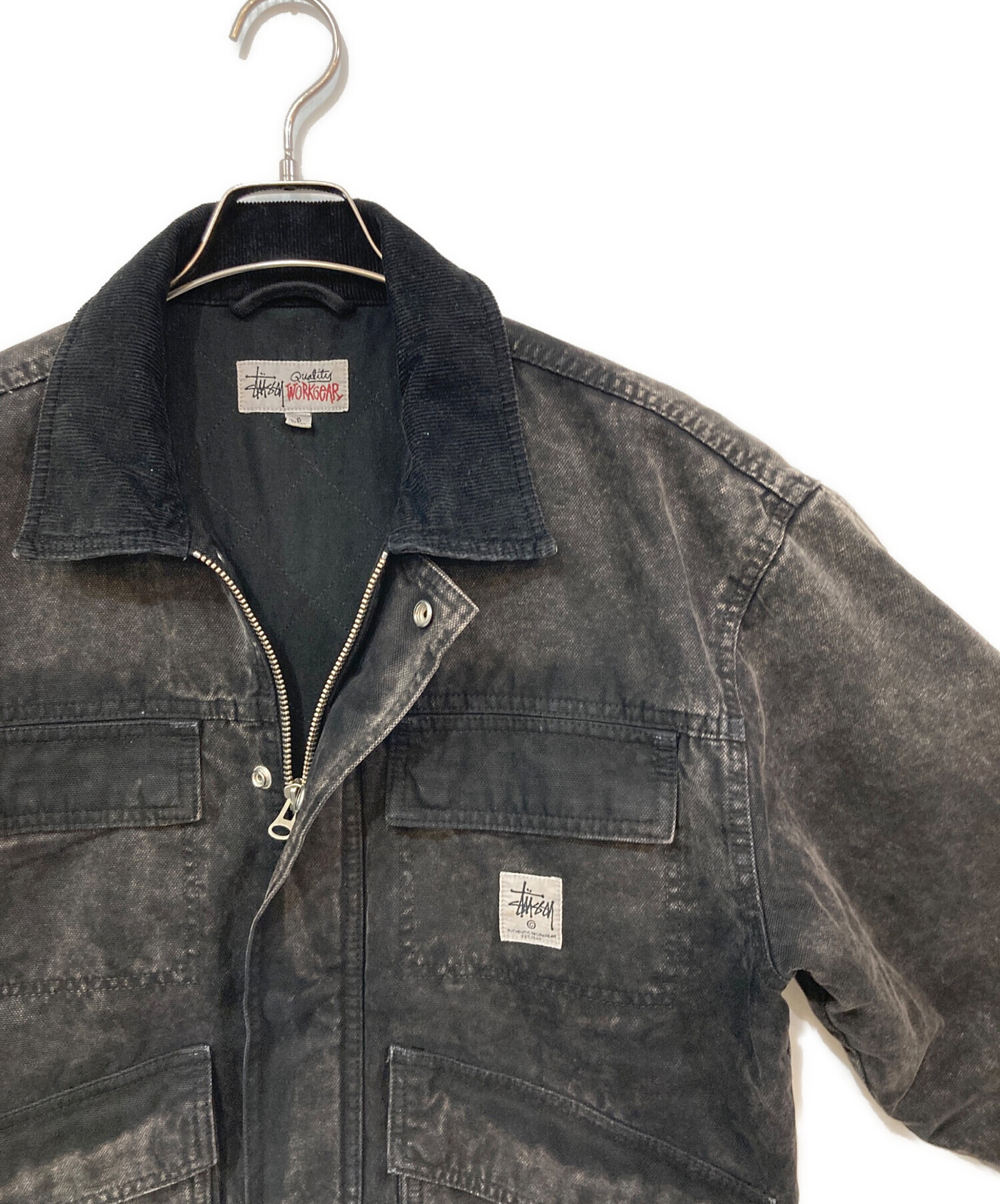 中古・古着通販】stussy (ステューシー) Washed Canvas Shop JKT 