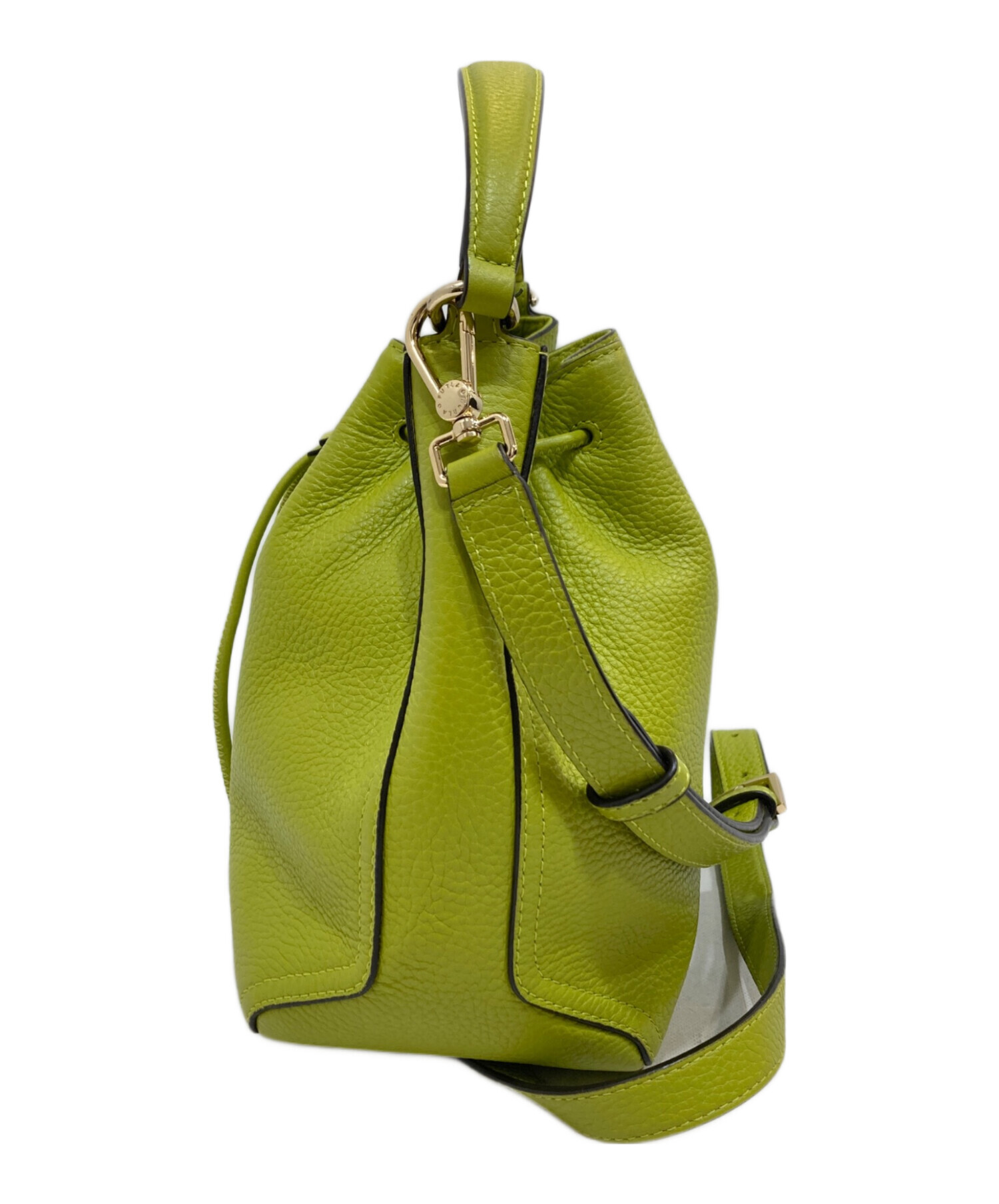 中古・古着通販】FURLA (フルラ) アテナショルダーバッグ 黄緑