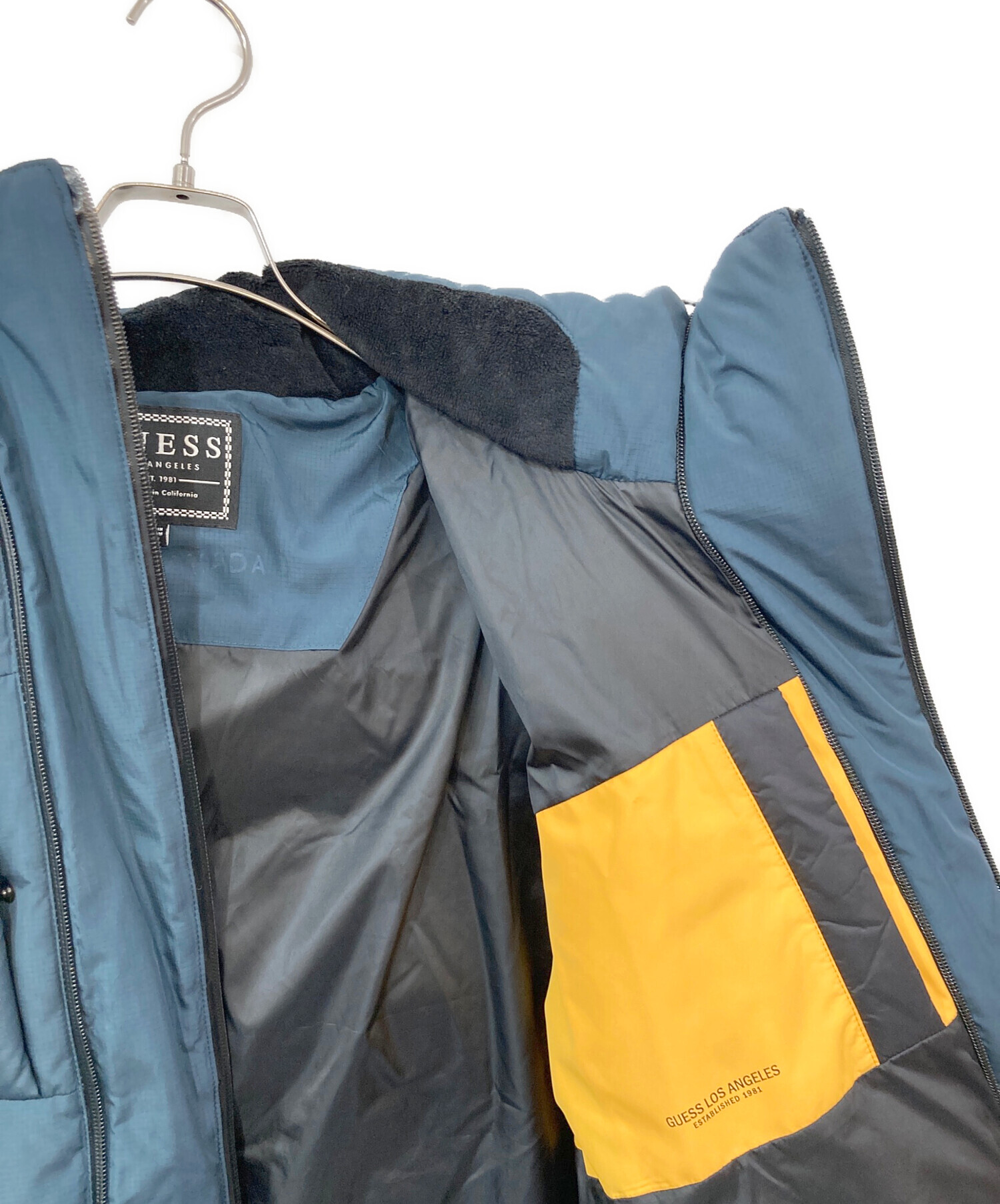 中古・古着通販】GUESS (ゲス) ダウンジャケット グリーン サイズ:SIZE 