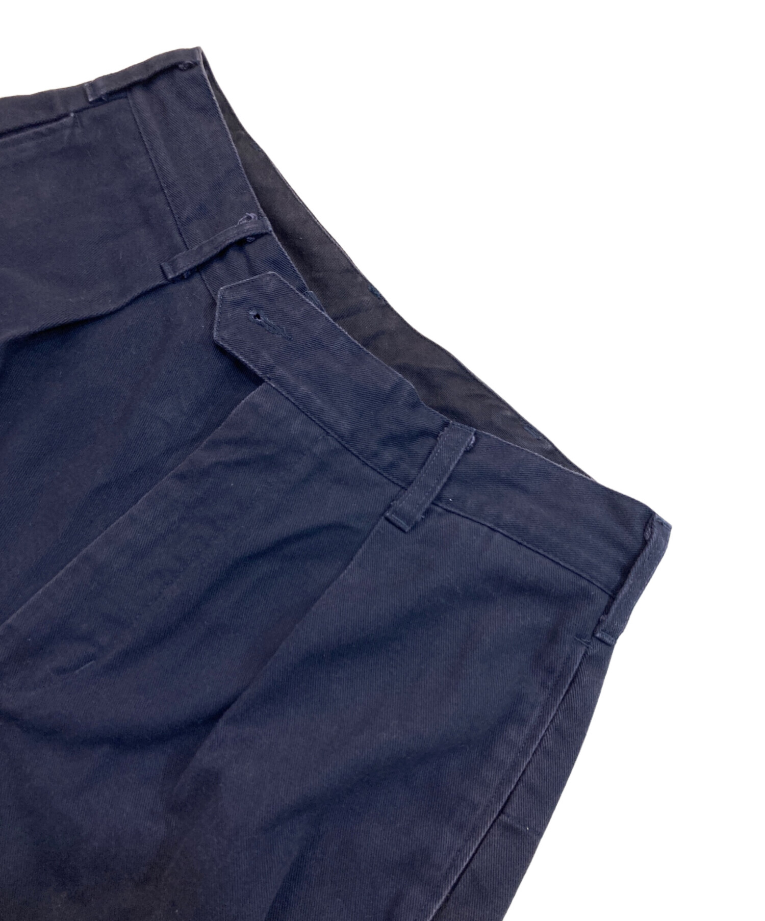 ENGINEERED GARMENTSタックパンツ34ネイビーテーパードUSA産 中古・古着通販】Engineered Garments (エンジニアードガーメンツ