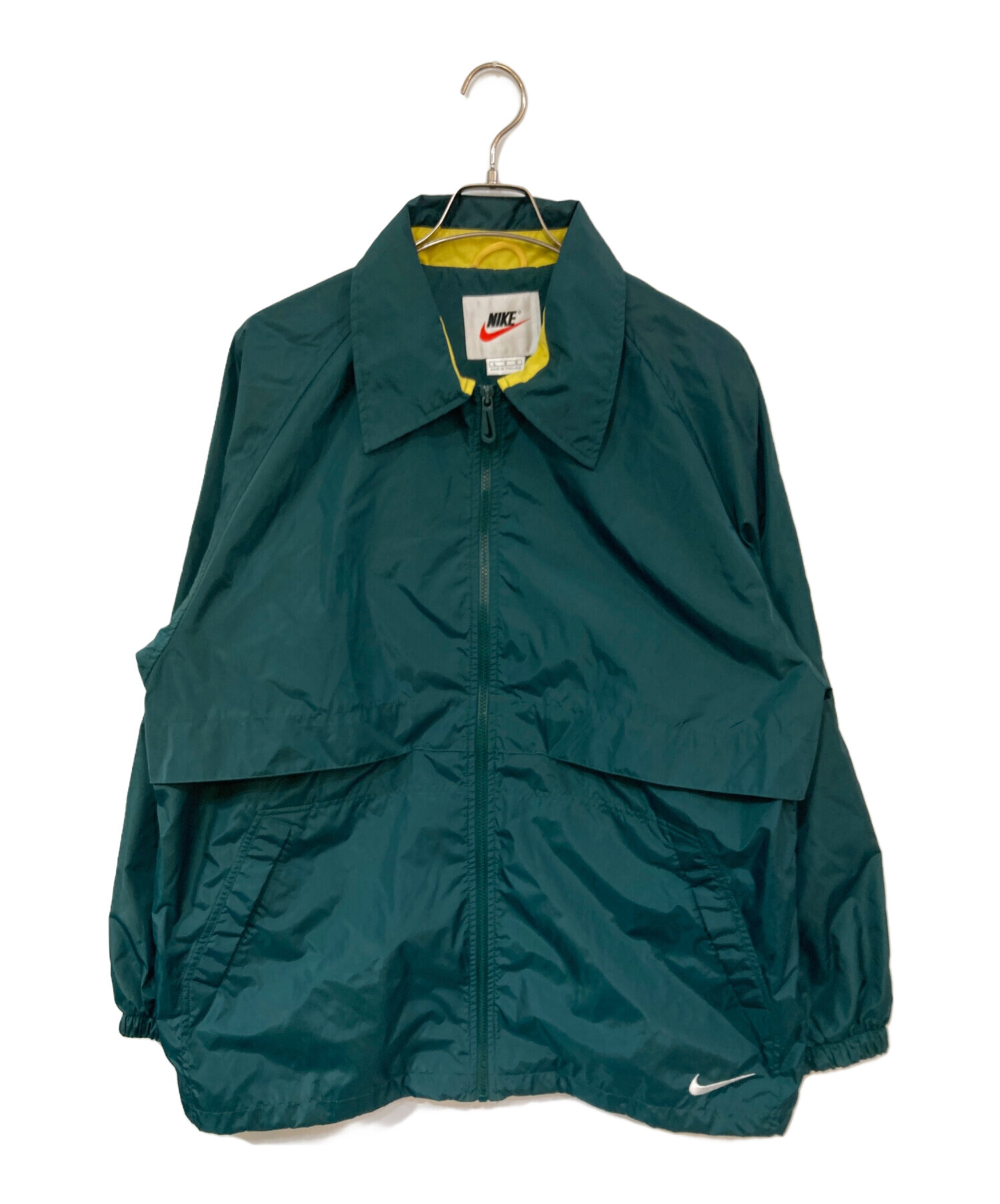 11.26 NIKE ナイキ ナイロンパーカー ウィンドブレーカー XL レトロ 中古・古着通販】NIKE (ナイキ) ウインドブレーカー グリーン サイズ