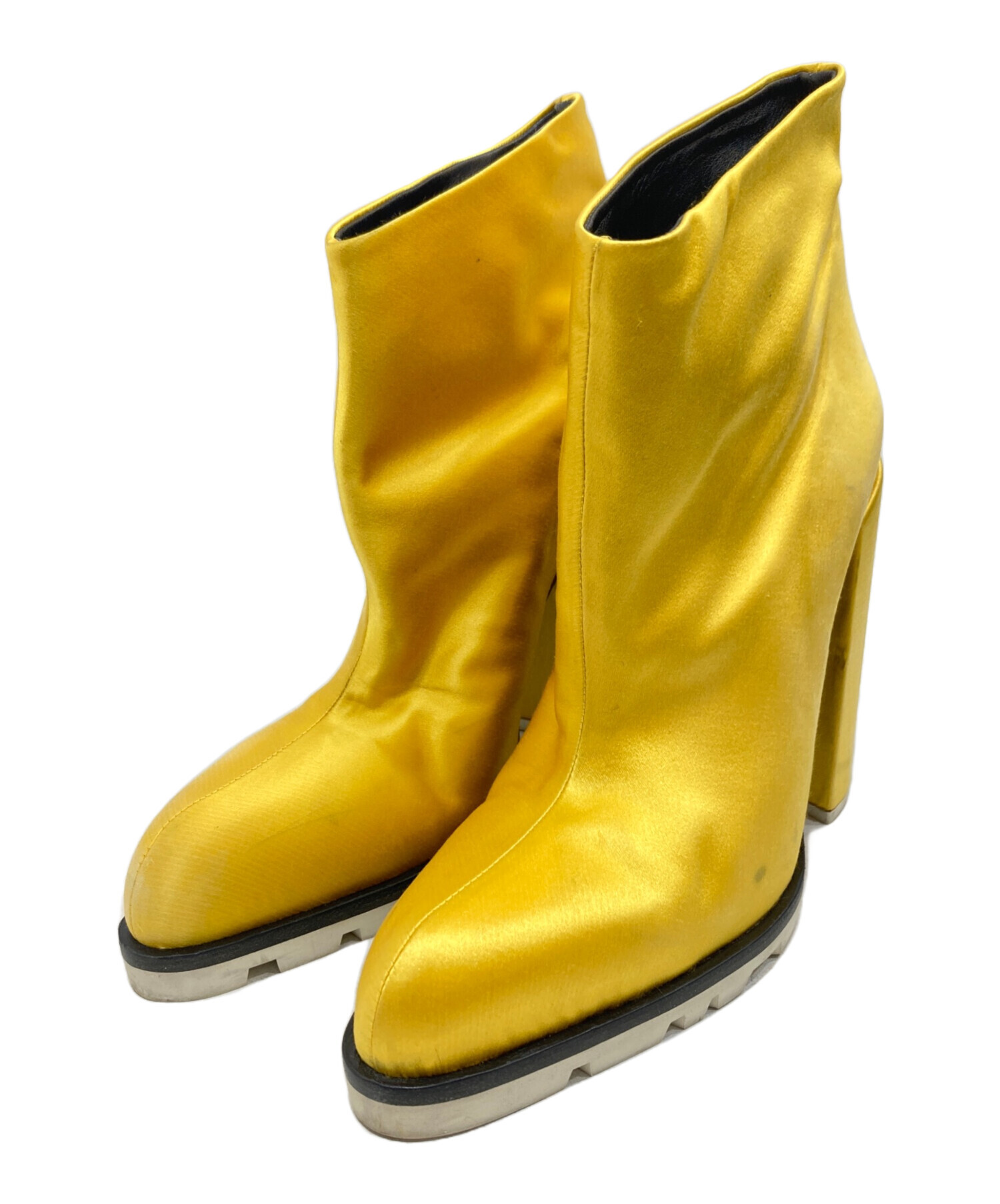 中古・古着通販】JIL SANDER (ジルサンダー) ショートブーツ イエロー