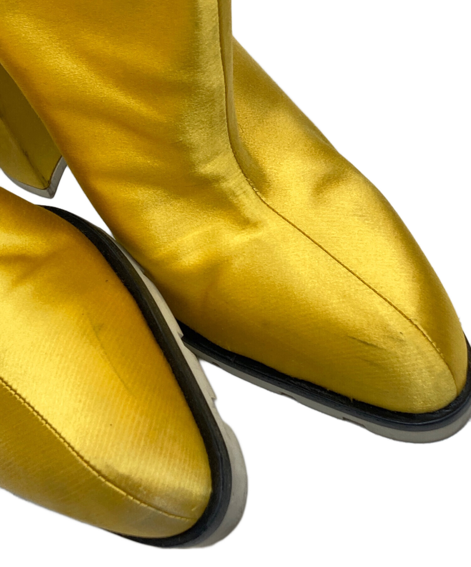 中古・古着通販】JIL SANDER (ジルサンダー) ショートブーツ イエロー
