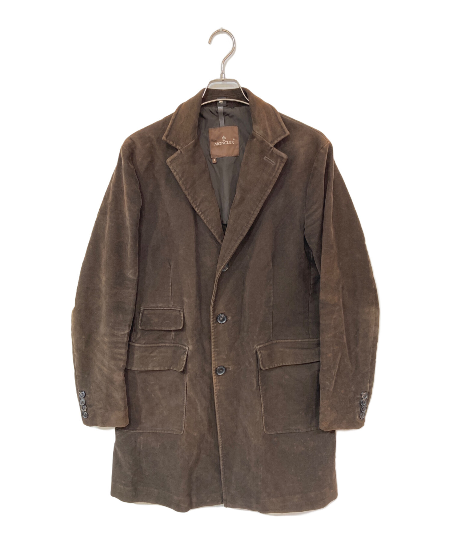 中古・古着通販】MONCLER (モンクレール) チェスターコート ブラウン