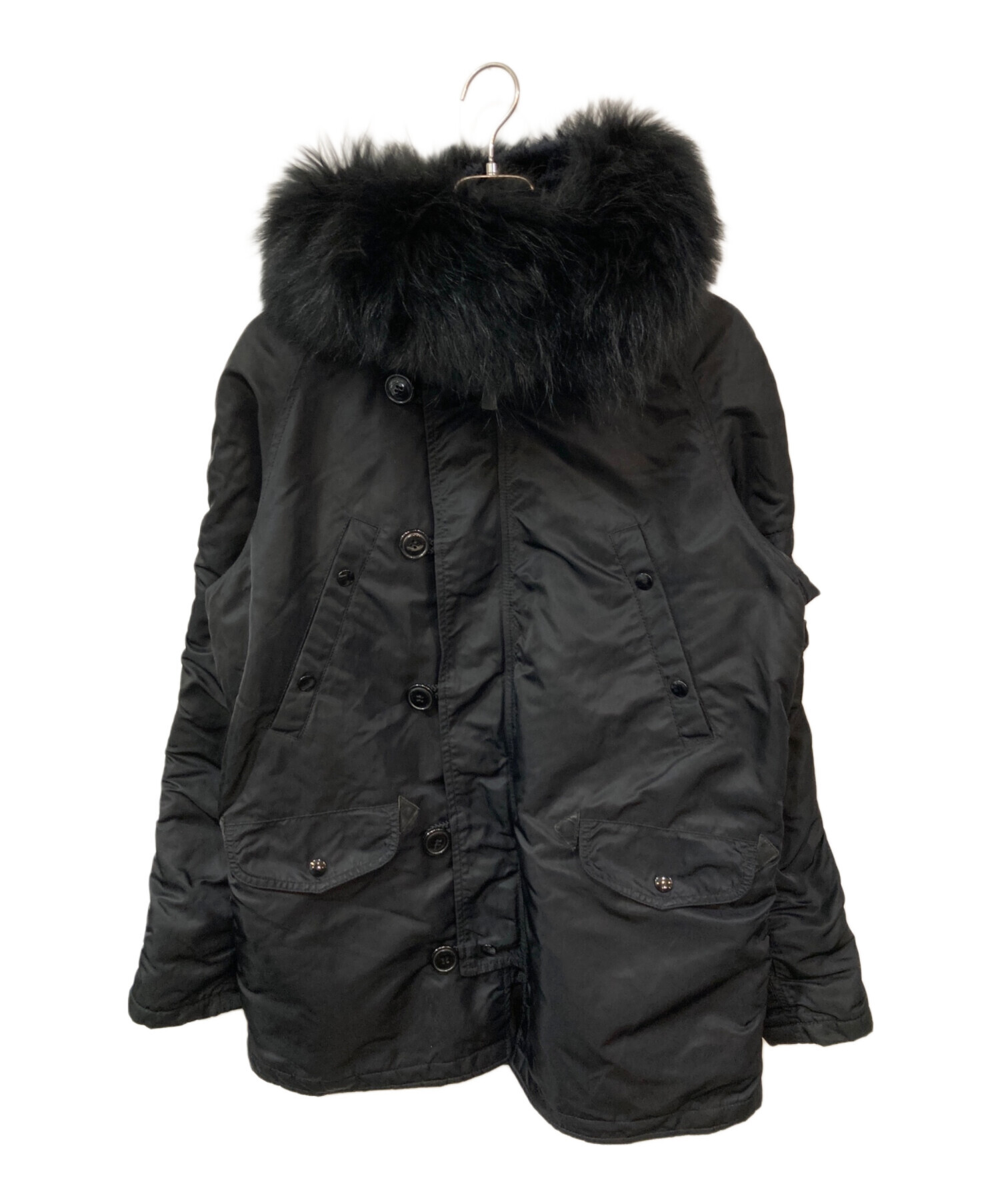 中古・古着通販】ALPHA (アルファ) N-3B JACKET ブラック サイズ:SIZE