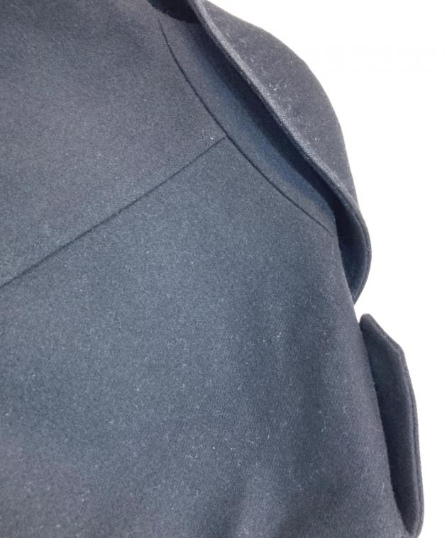 ポールスミス　Pコート　カシミヤ混　アンゴラ混　ブラック　Lサイズ 中古・古着通販】Paul Smith (ポールスミス) カシミヤ混Pコート