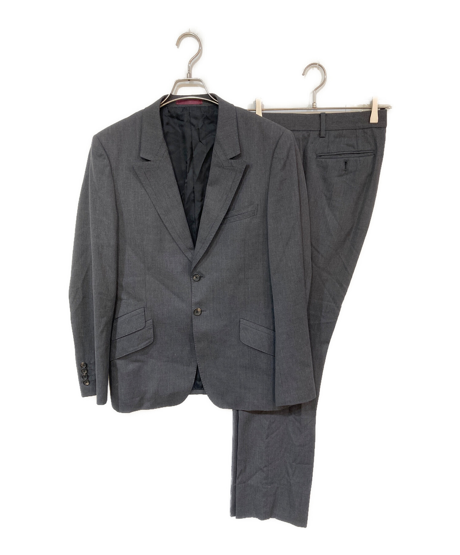 Paul Smith ポールスミス セットアップスーツ　チャコールグレー 中古・古着通販】Paul Smith (ポールスミス) 裏地花柄セットアップ