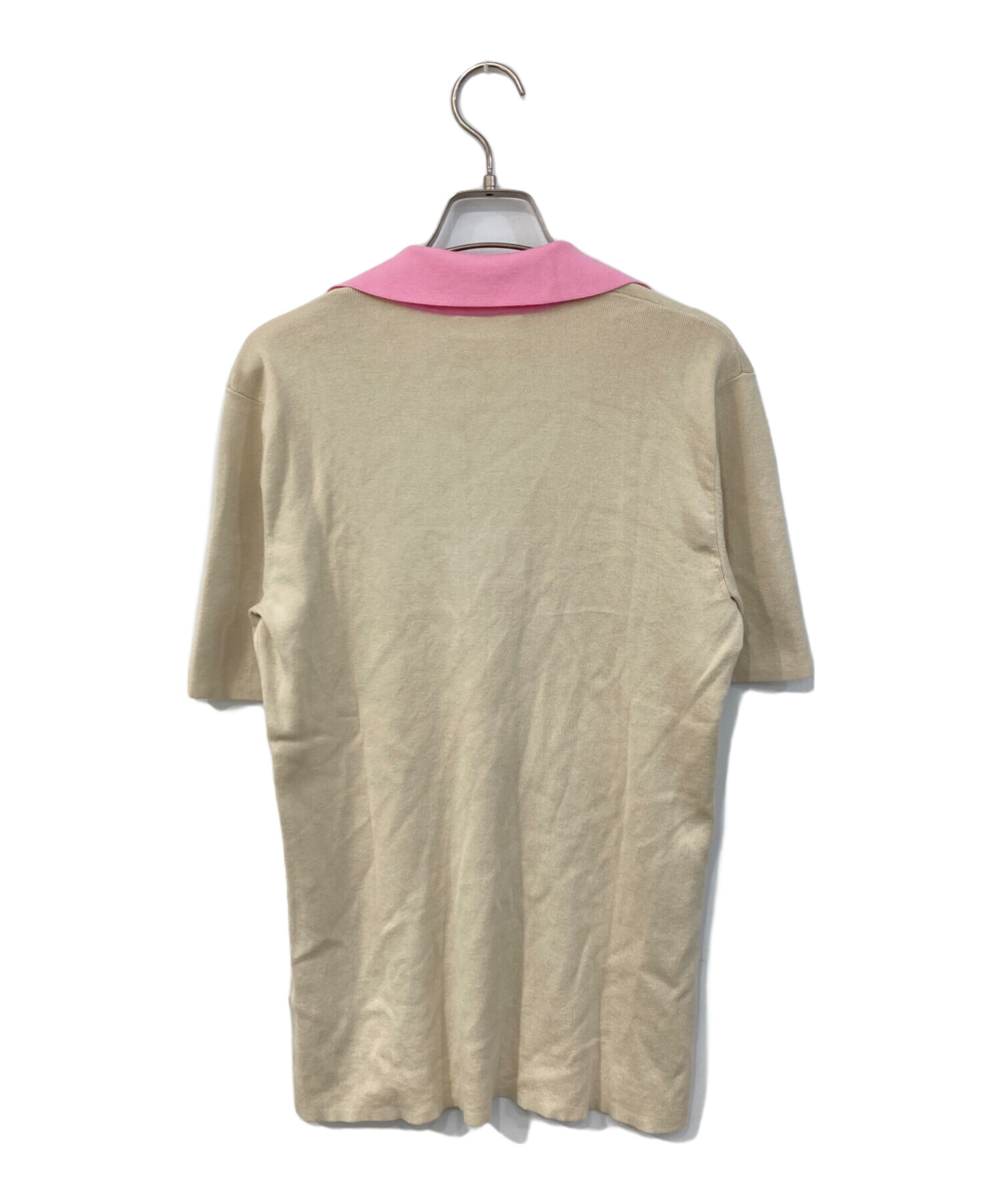 中古・古着通販】LACOSTE (ラコステ) 配色ポロシャツ ベージュ サイズ