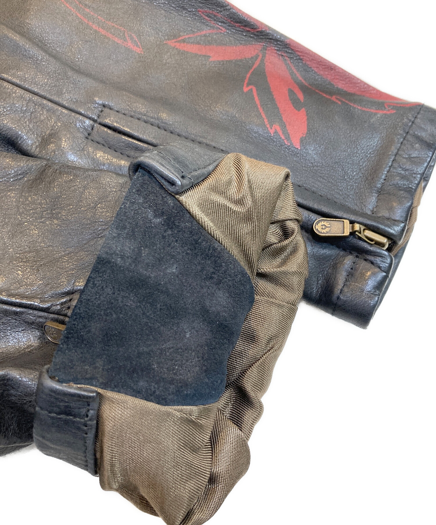中古・古着通販】Belstaff (ベルスタッフ) プリントシングルライダース