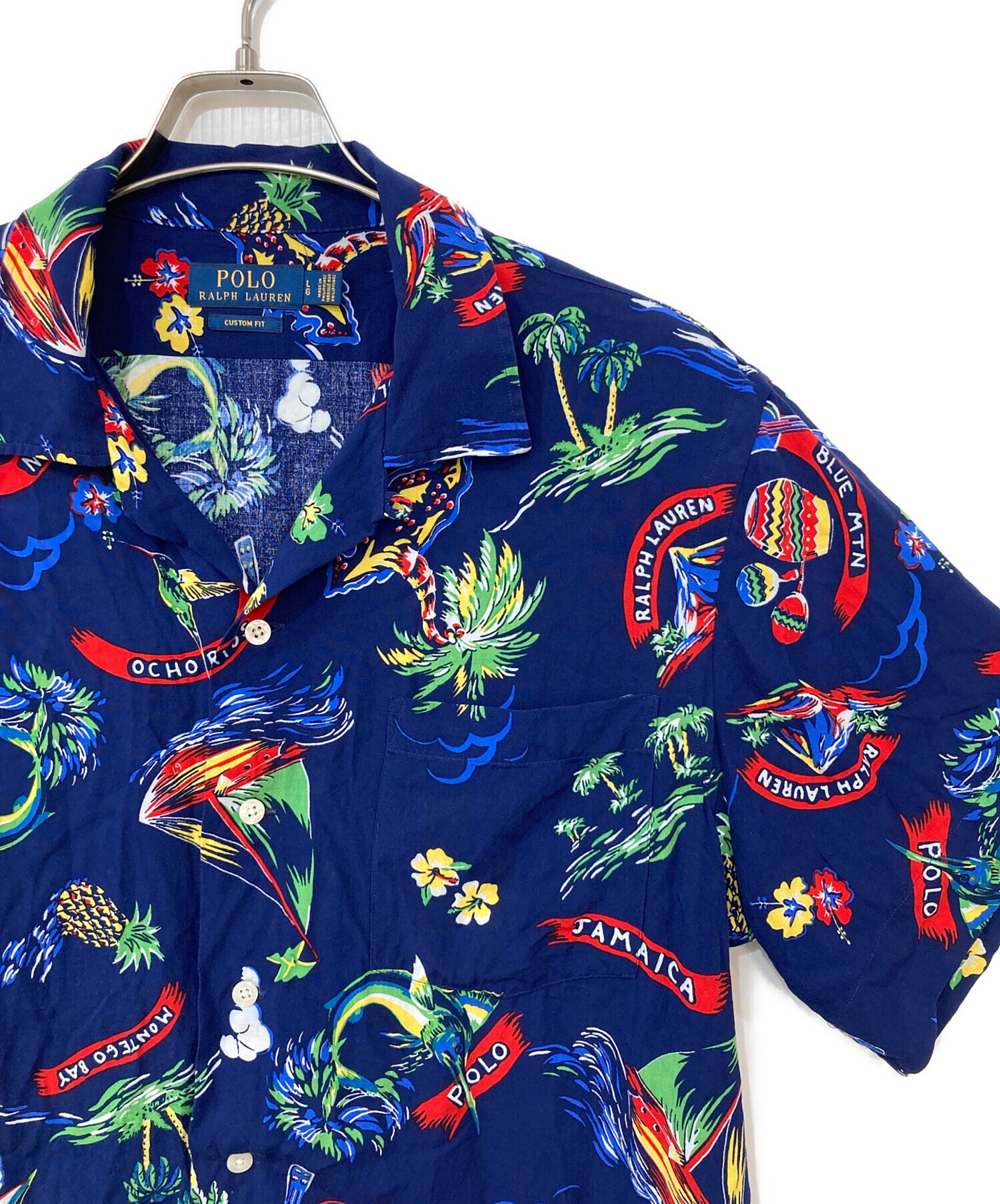 売り切り！希少品Polo by Ralph Lauren 鯉柄 アロハS 青タグ 売り切り