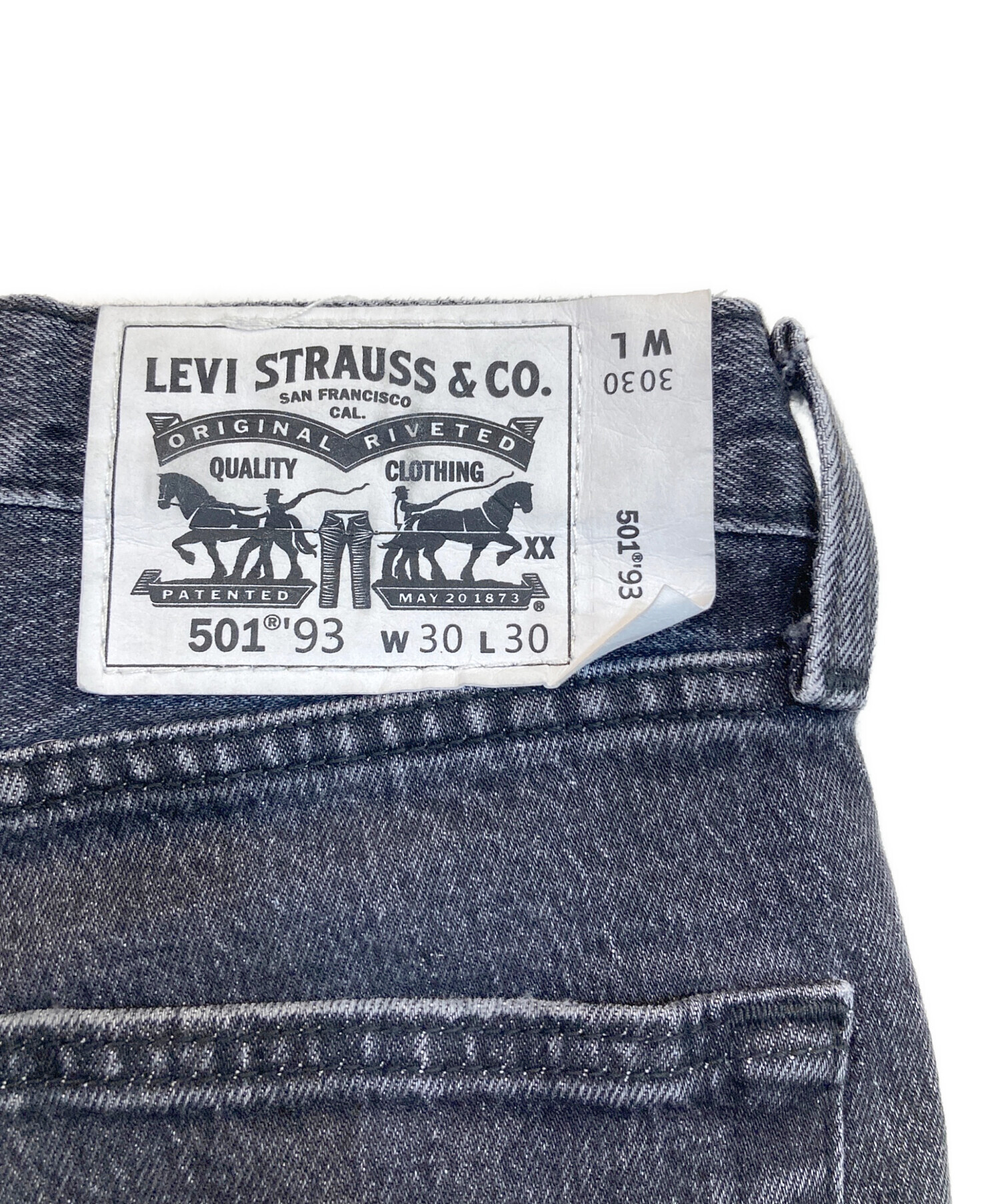 中古・古着通販】LEVI'S (リーバイス) 501 93デニムパンツ ブラック