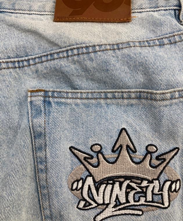 中古・古着通販】9090 (9090) Studs ハーフパンツ インディゴ サイズ