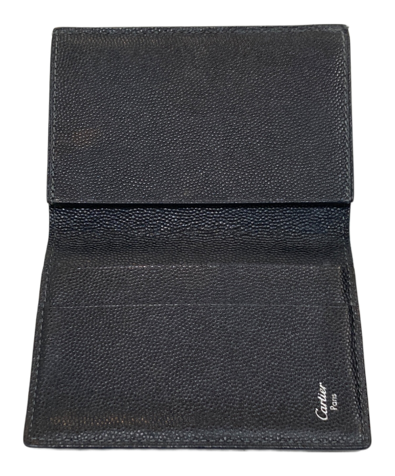 【未使用品】Cartier カルティエ レザー コンパクト ケース 中古・古着通販】Cartier (カルティエ) カードケース ブラック
