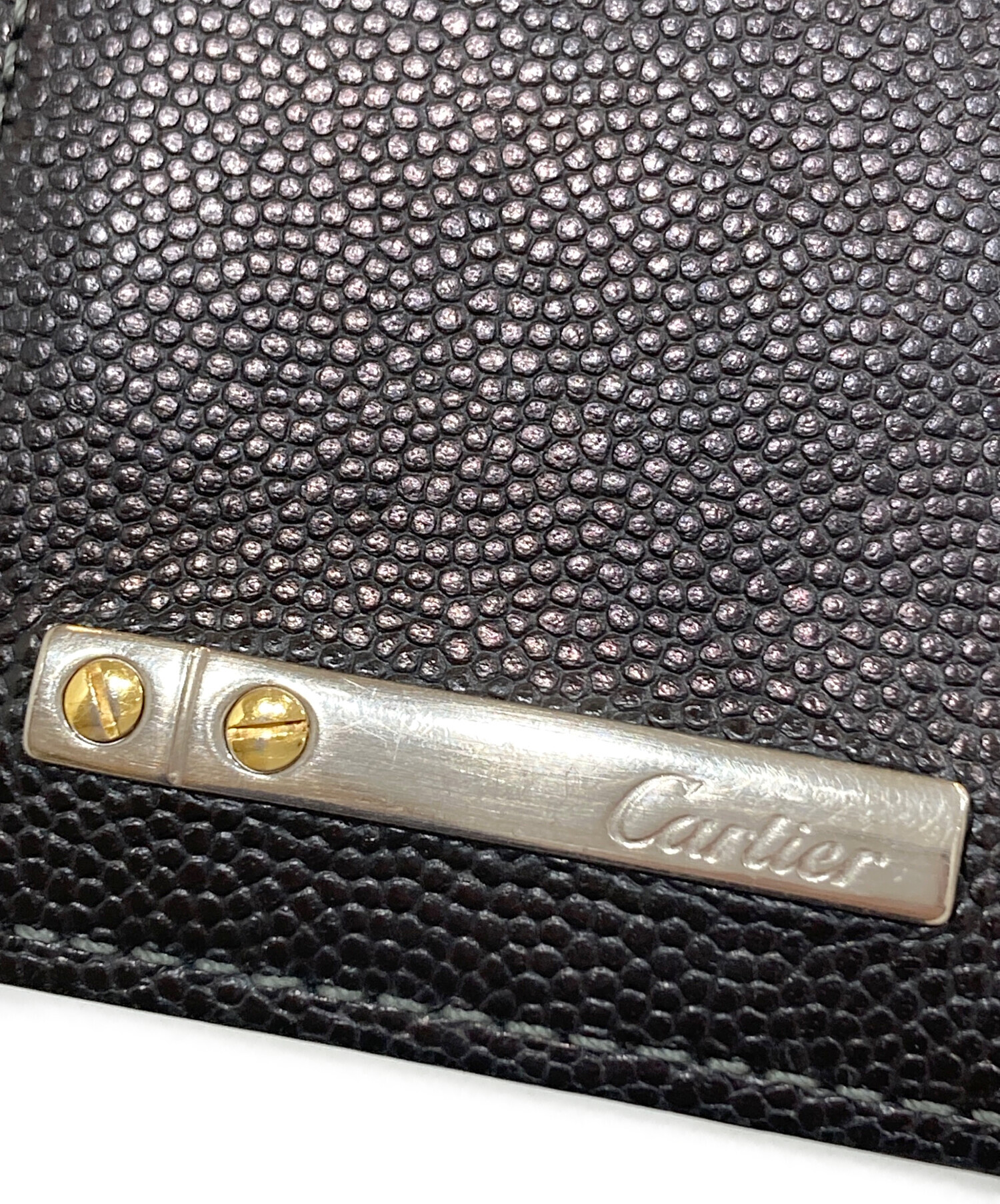 Cartier ブラックレザー ケース Cartier Classic Black Card Holder