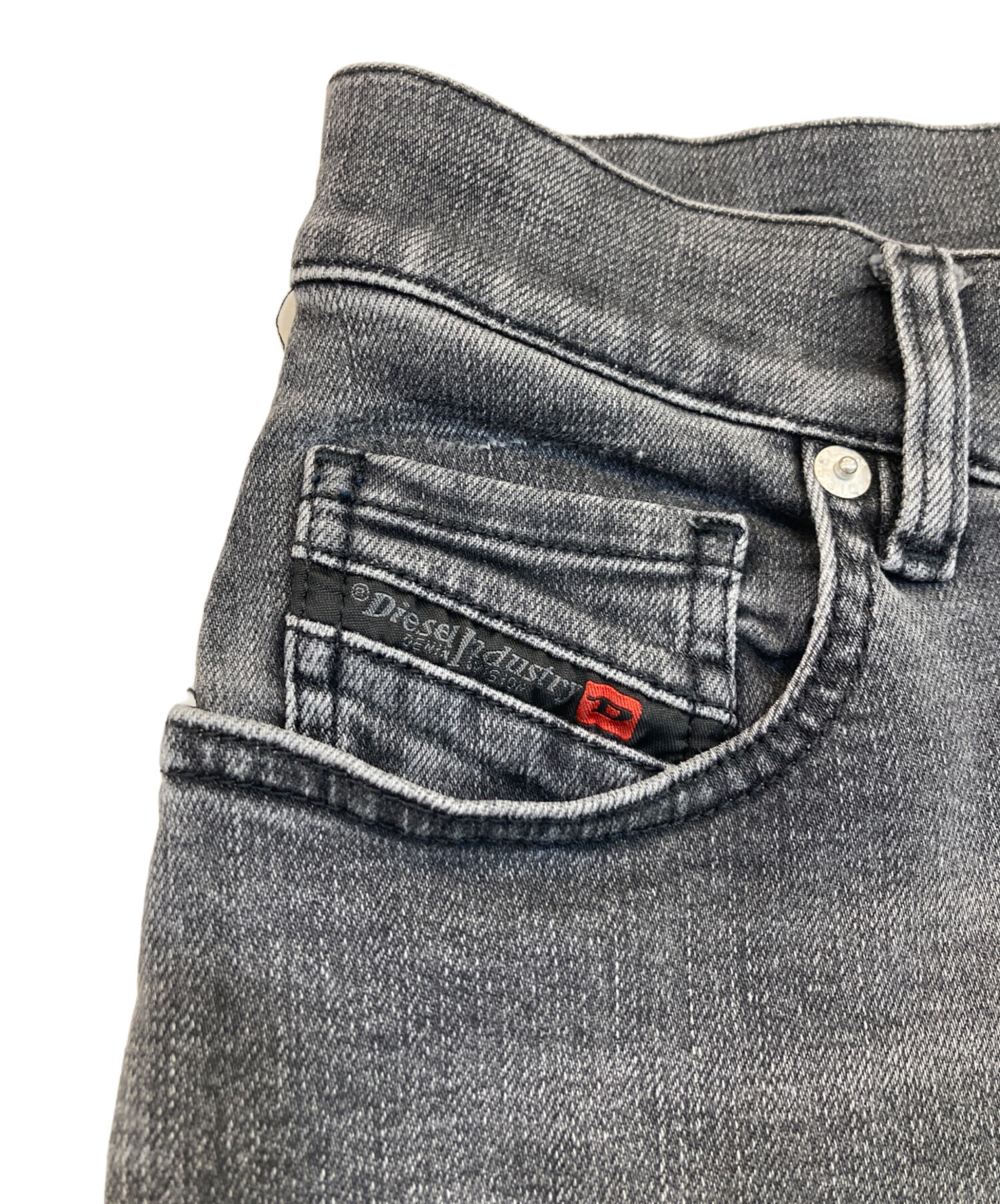 中古・古着通販】DIESEL (ディーゼル) WIDEEデニムパンツ ブラック