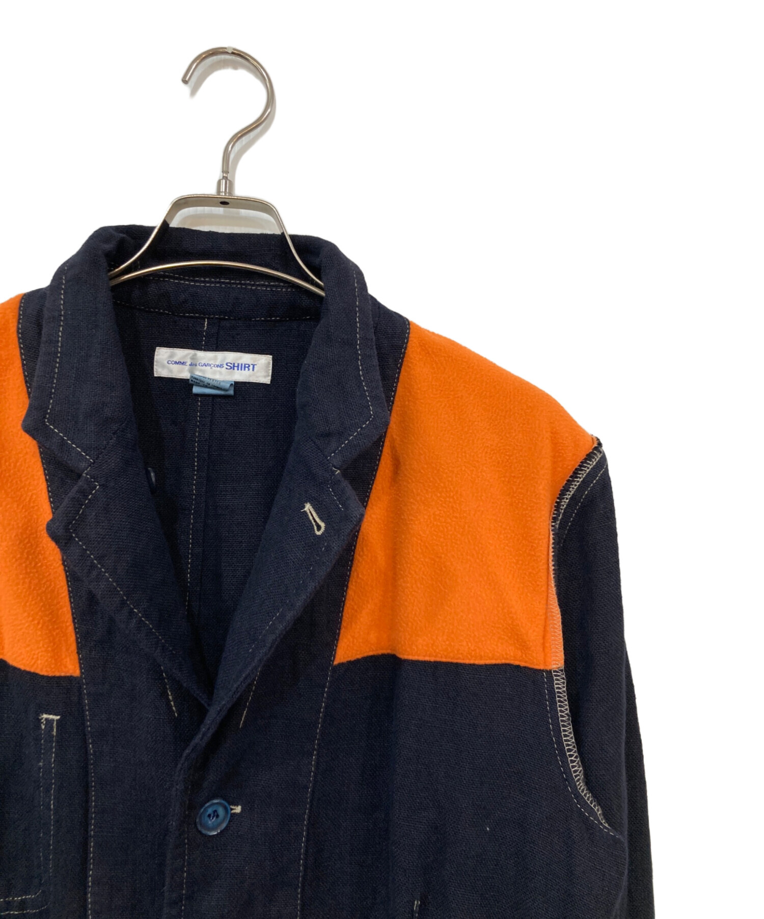 COMME des GARÇONS ネイビー テーラードジャケット Lサイズ COMME des GARÇONS ネイビー テーラードジャケット Lサイズ｜楽天市場