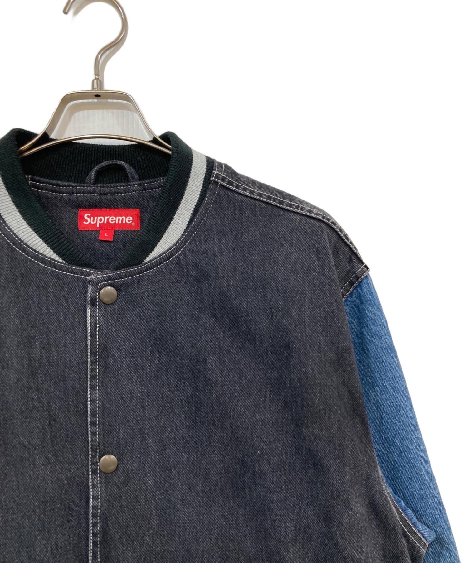 中古・古着通販】SUPREME (シュプリーム) Denim Varsity Jacket/デニム 