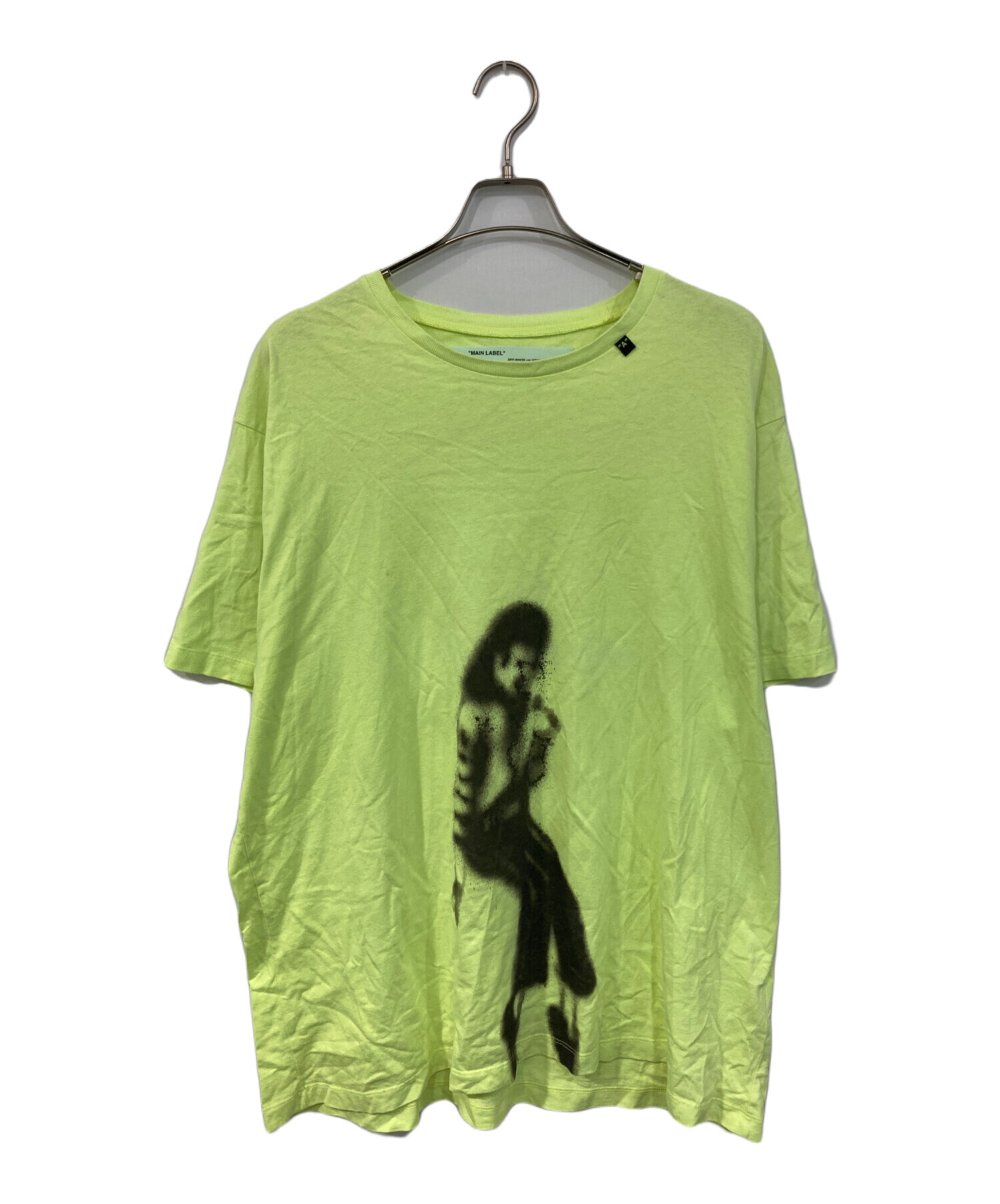 中古・古着通販】OFFWHITE (オフホワイト) プリントTシャツ イエロー