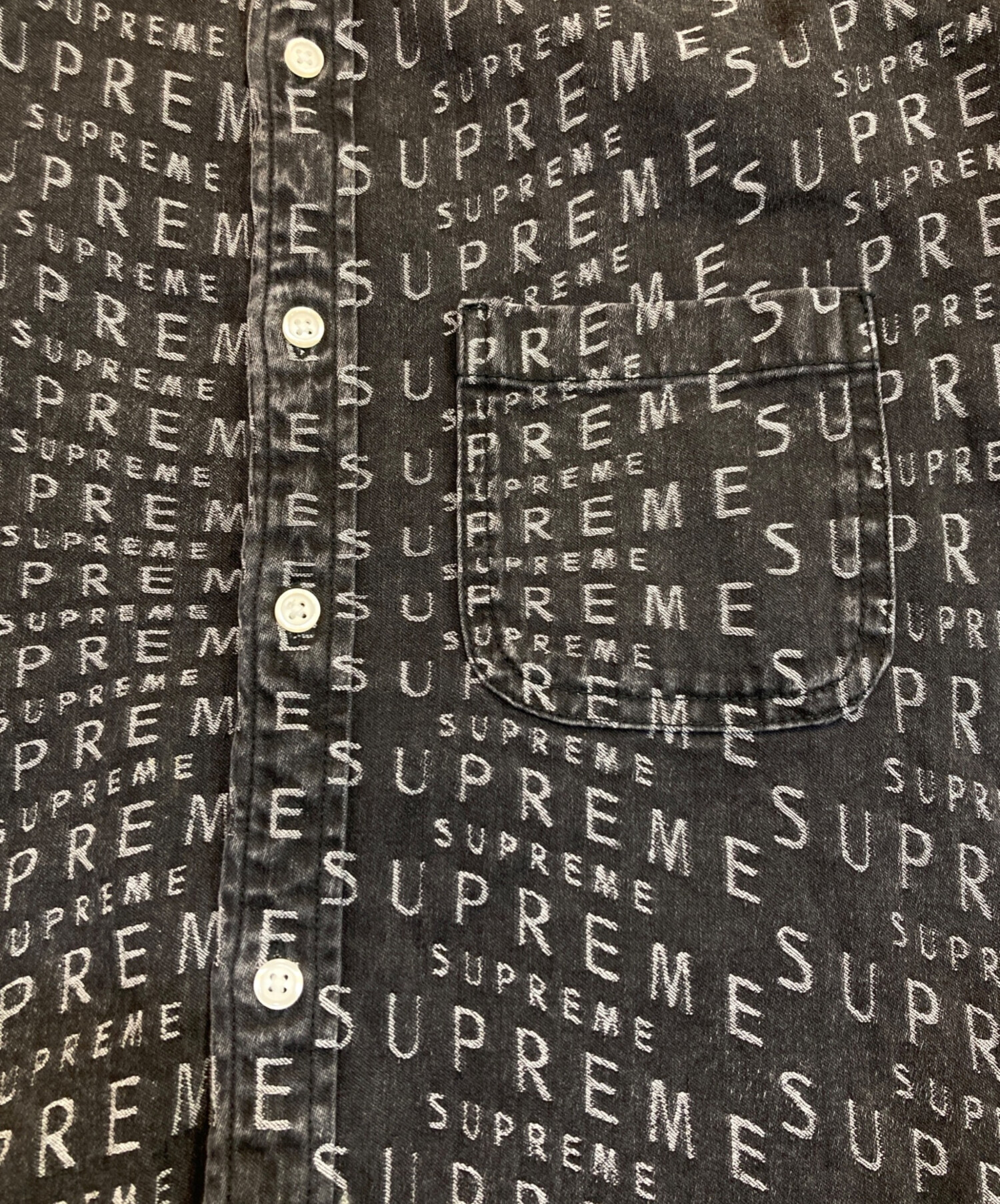 中古・古着通販】SUPREME (シュプリーム) Warp Jacquard Logos Denim