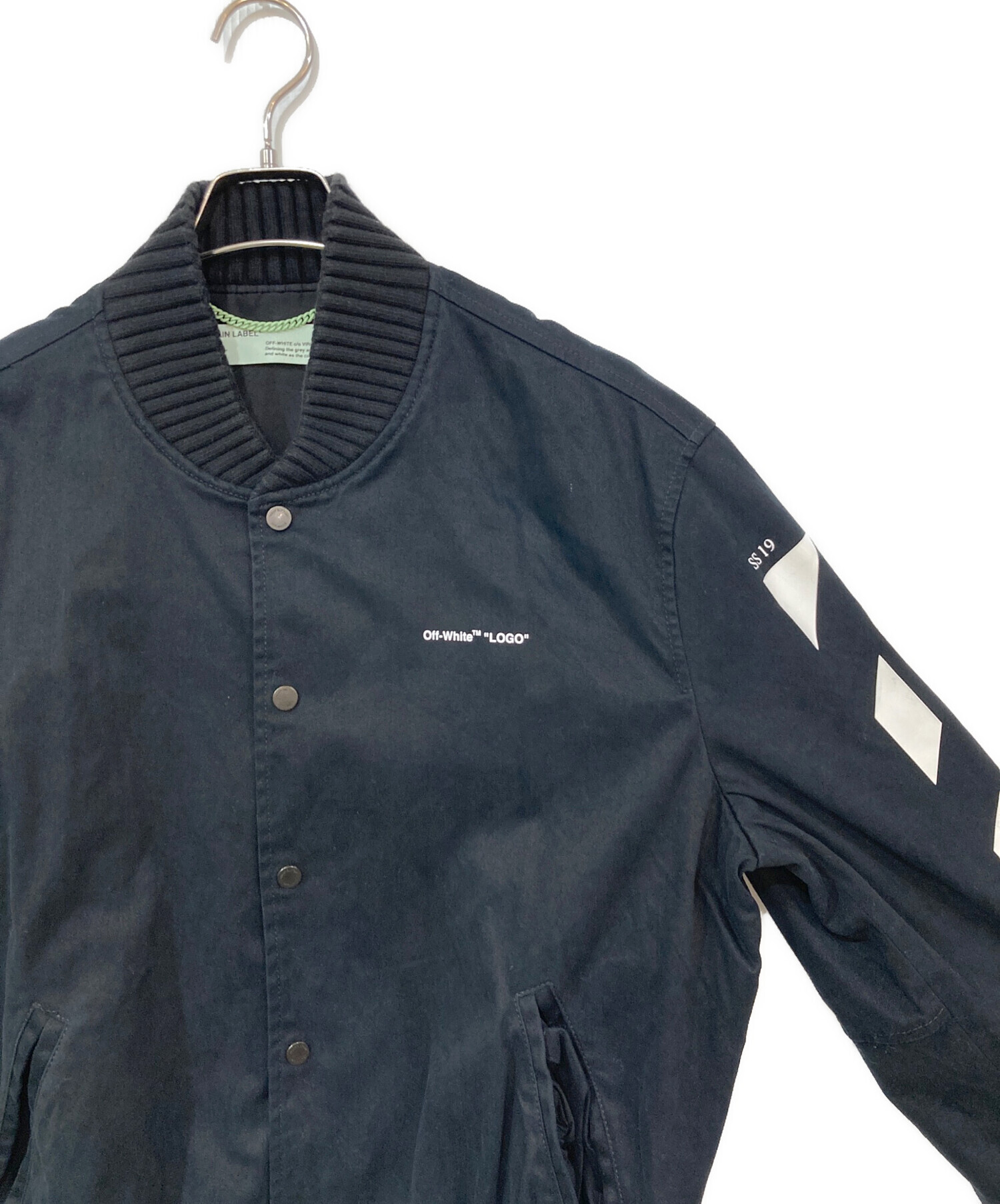 中古・古着通販】OFFWHITE (オフホワイト) DIAG SKINNY VARSITY