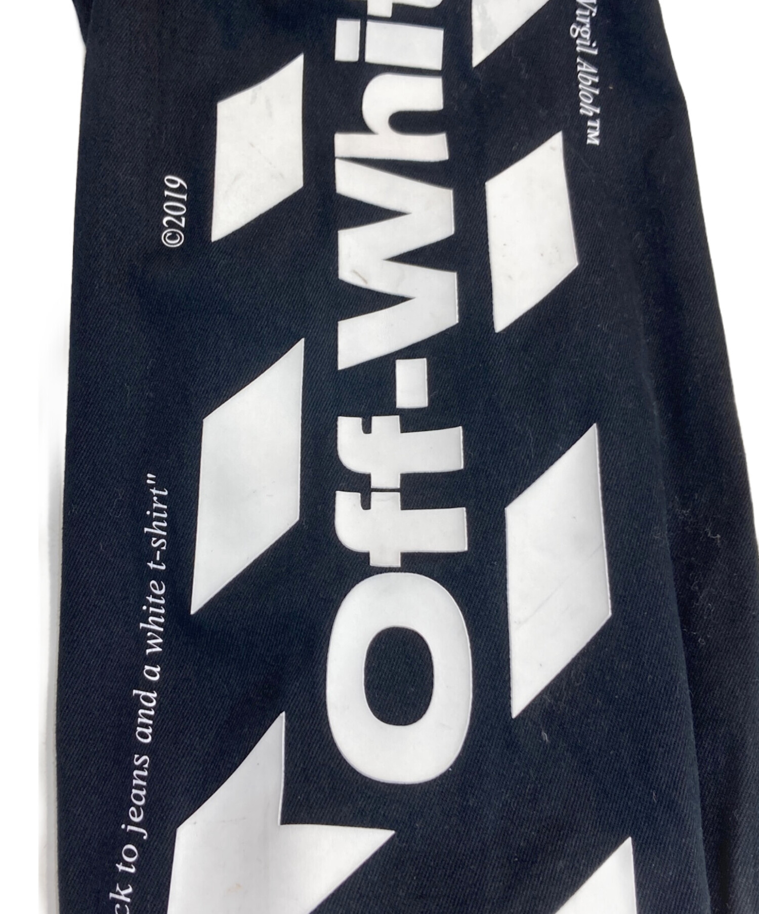 中古・古着通販】OFFWHITE (オフホワイト) DIAG SKINNY VARSITY