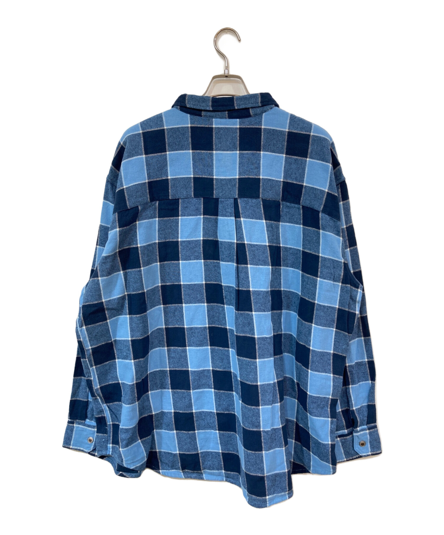 中古・古着通販】LEVI'S (リーバイス) チェックシャツ ブルー サイズ