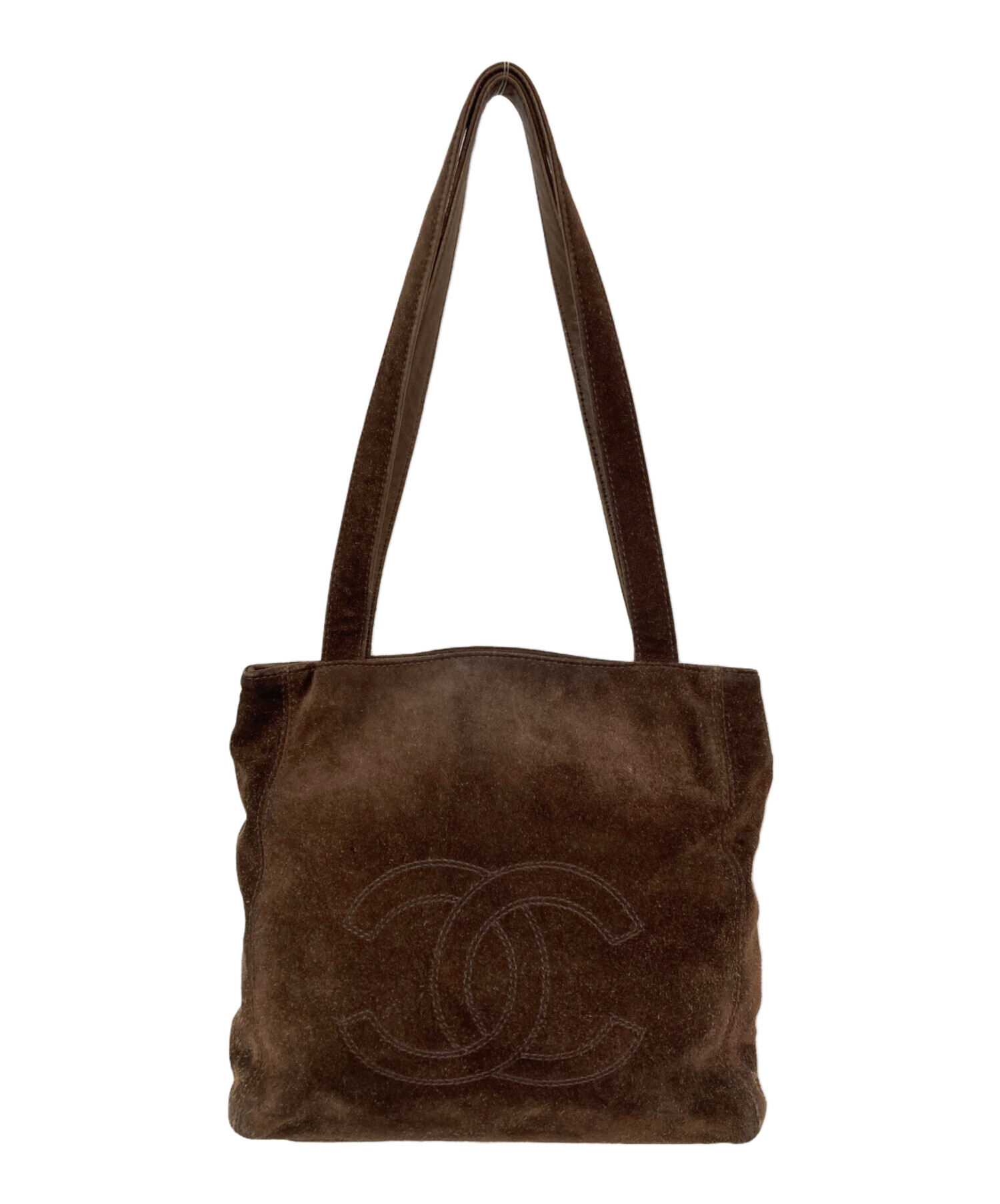 中古・古着通販】CHANEL (シャネル) ココマークスウェードトートバッグ 