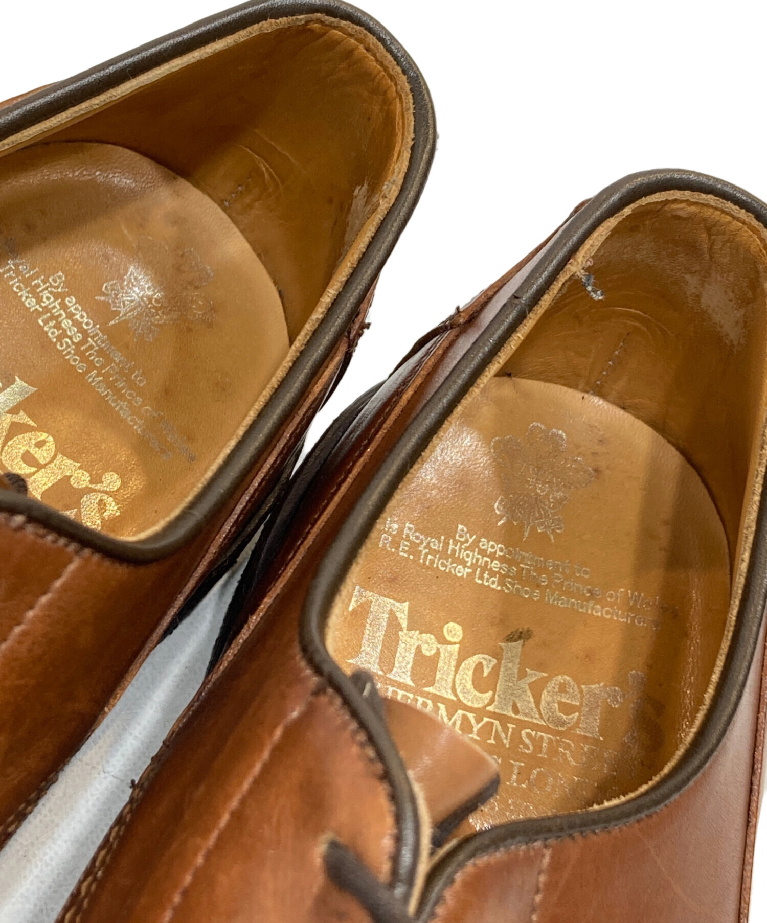 Tricker's ブラウン プレーンチップ レースアップシューズ Tricker's