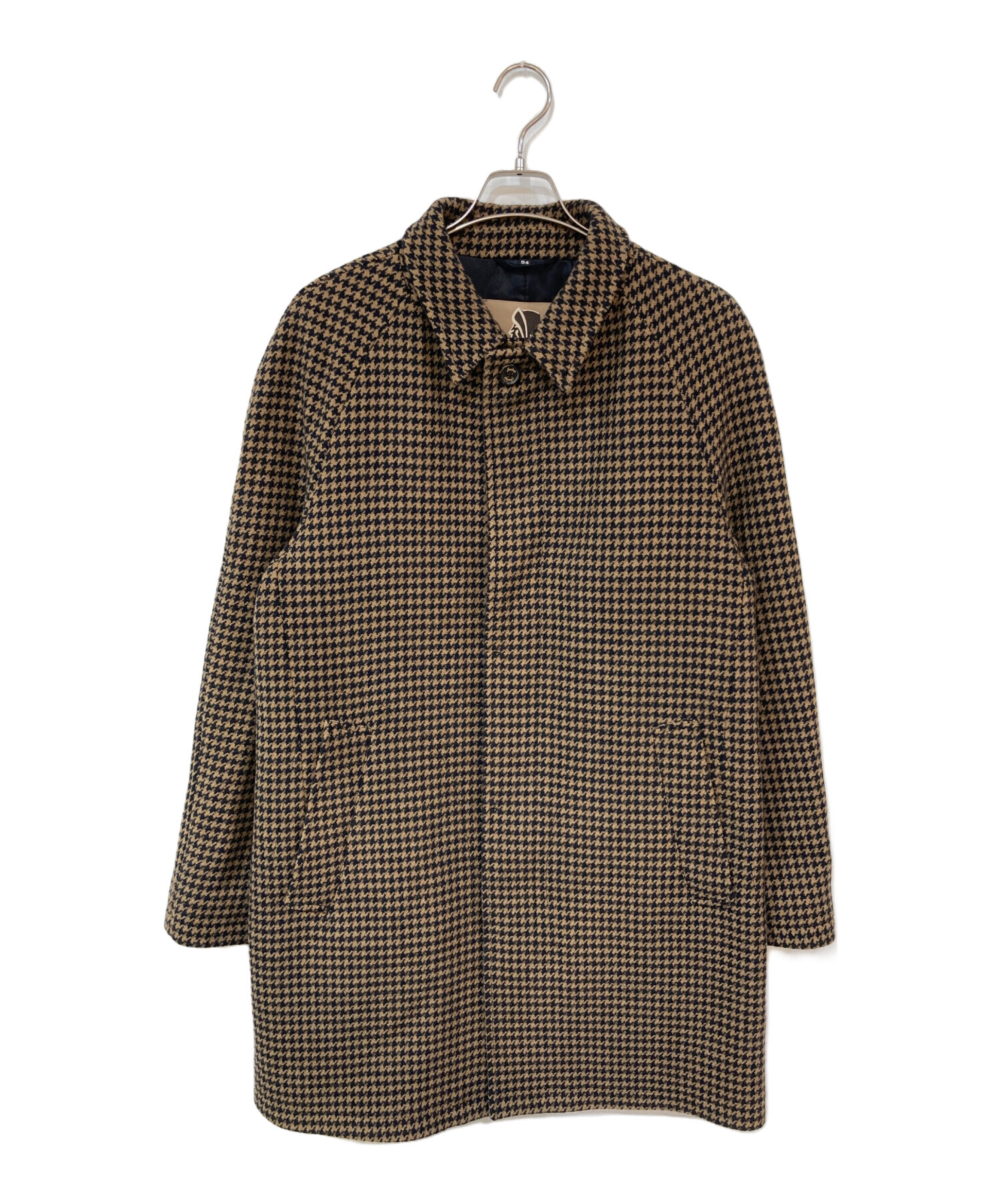 中古・古着通販】SEALUP (シーラップ) ウール千鳥コート ブラウン