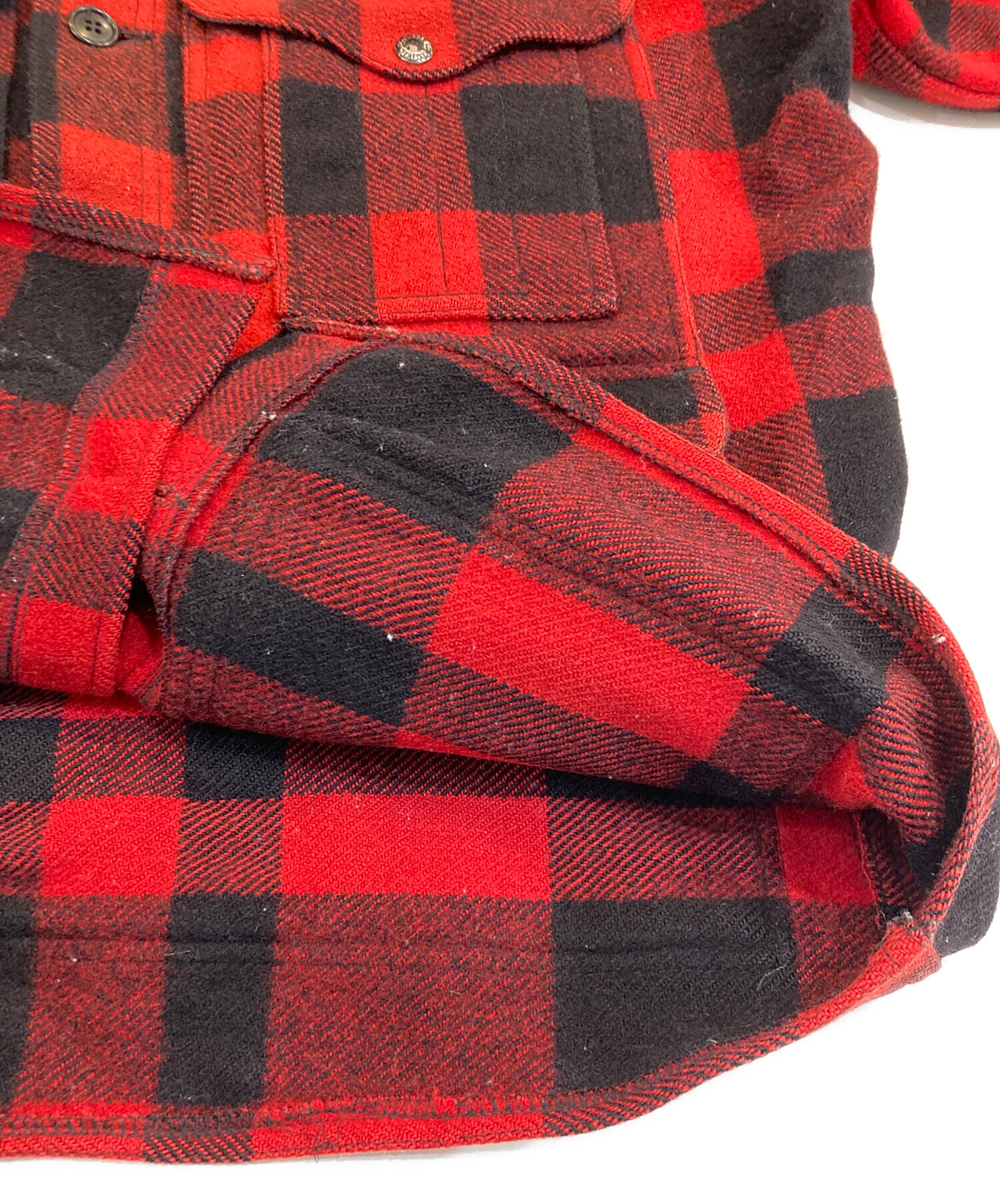 奇跡のデッド 新品 FILSON GARMENT フィルソンガーメント マッキーノ クルーザー ジャケット 40サイズ ウール チェック ブラック×グレー