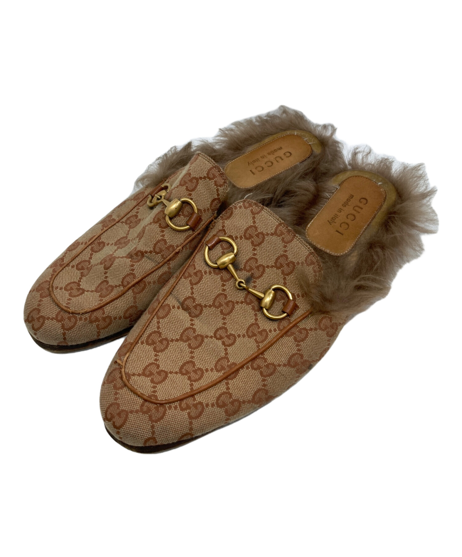 中古・古着通販】GUCCI (グッチ) プリンスタウンホースビット ファー