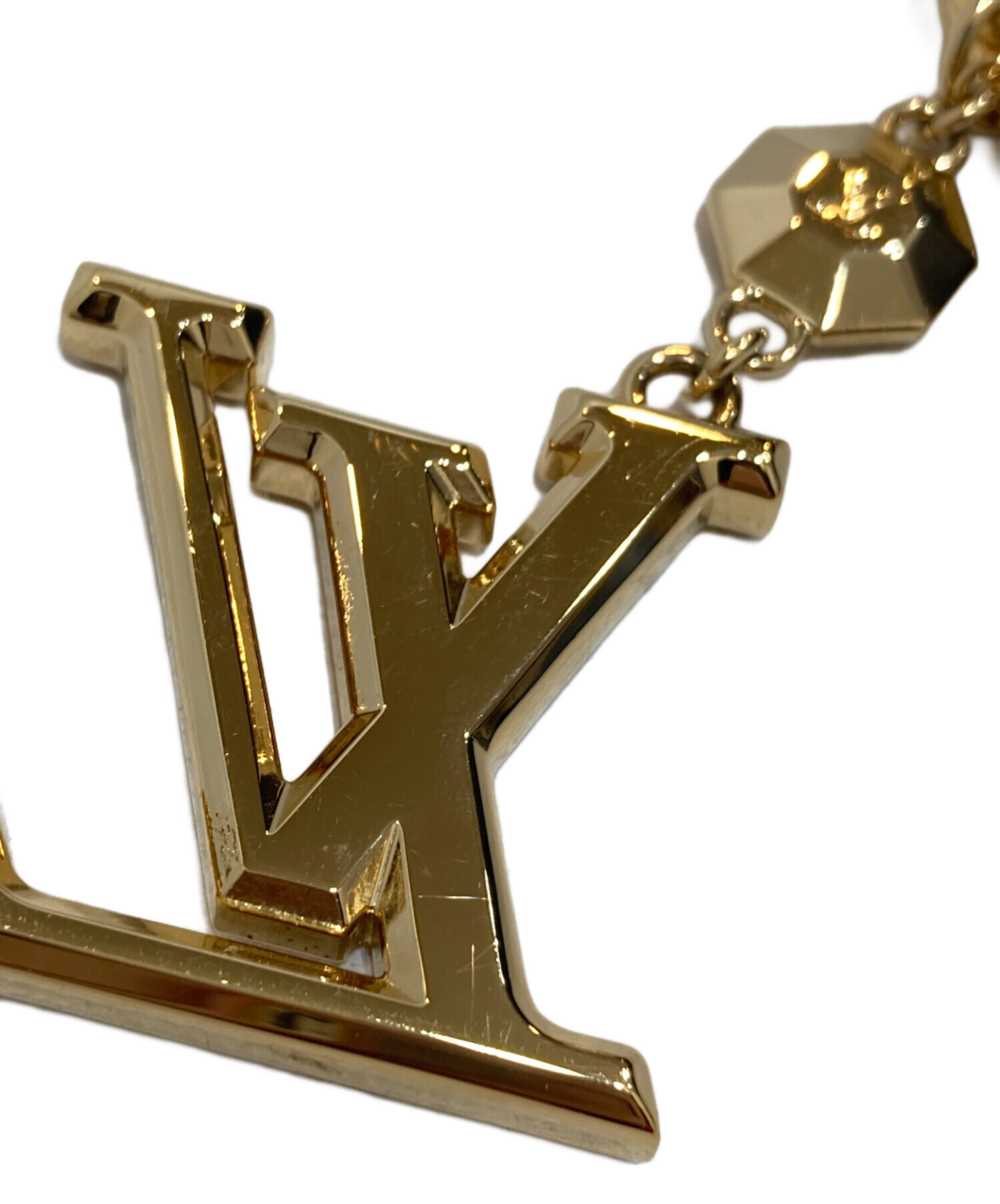 Louis Vuitton ゴールドキーホルダー 中古・古着通販】LOUIS VUITTON (ルイ ヴィトン) キーホルダー・LV