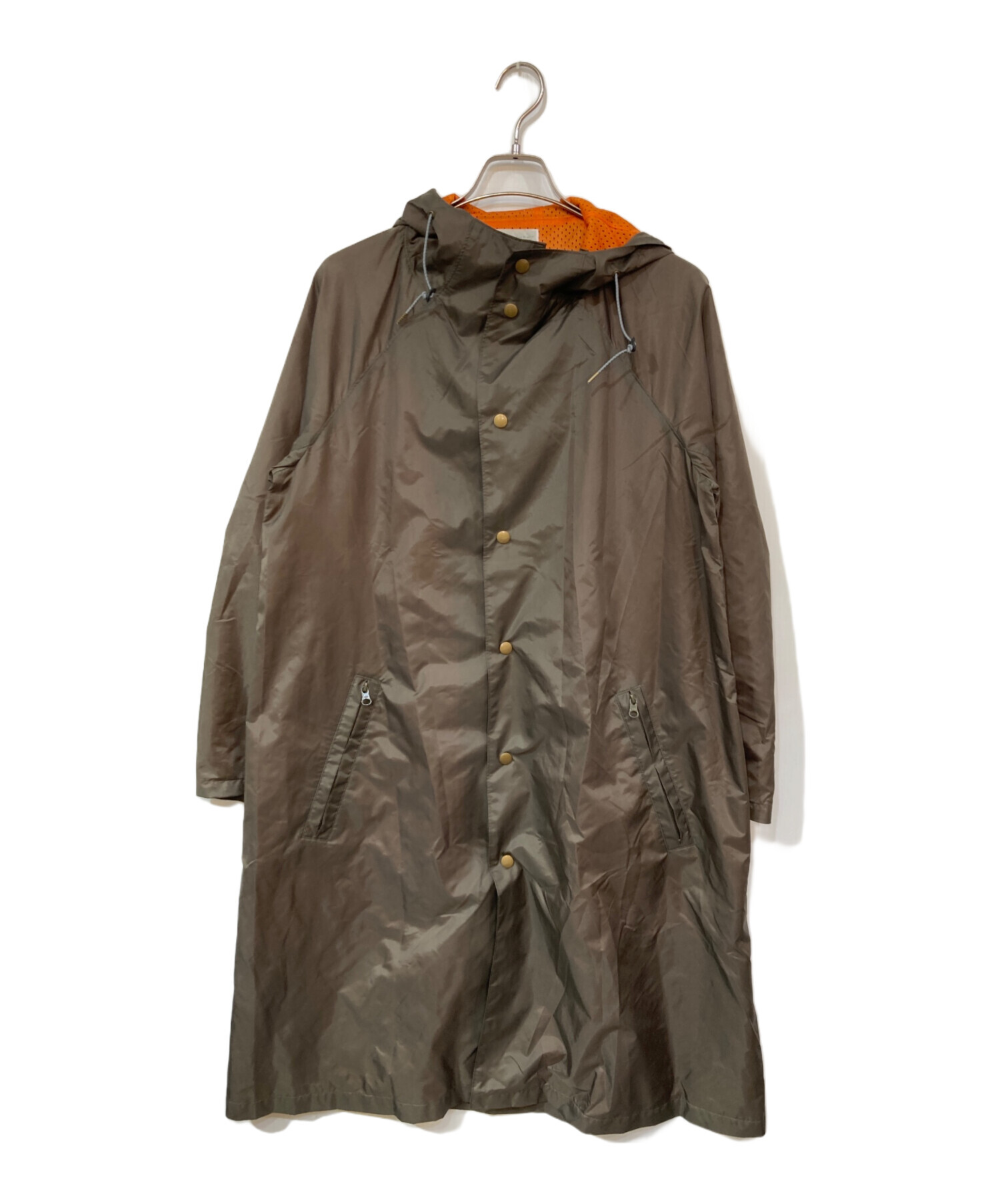 中古・古着通販】KOLOR (カラー) ナイロンフーデットコート カーキ 
