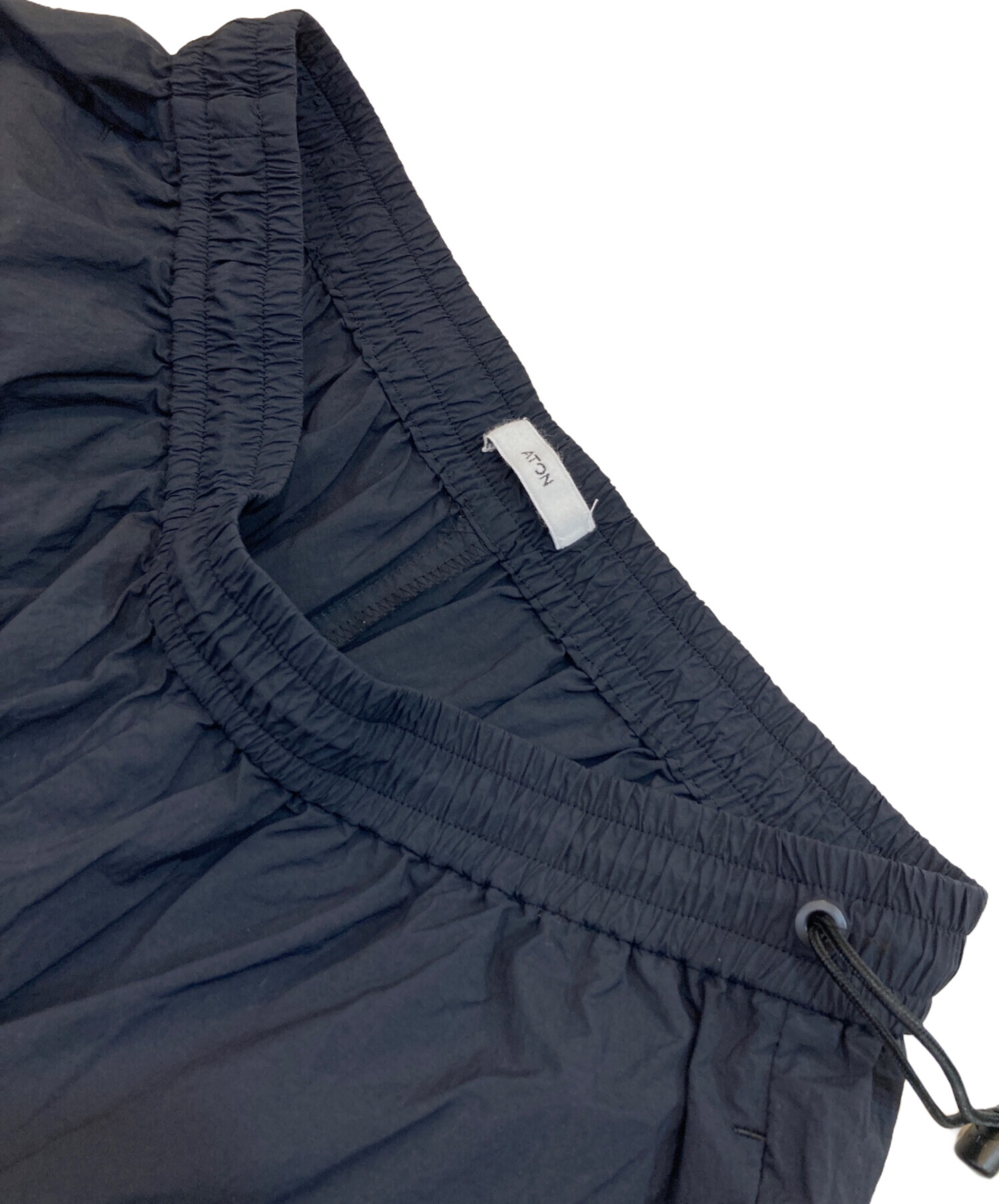 中古・古着通販】ATON (エイトン) TRAVEL NYLON WIDE EASY SHORTS