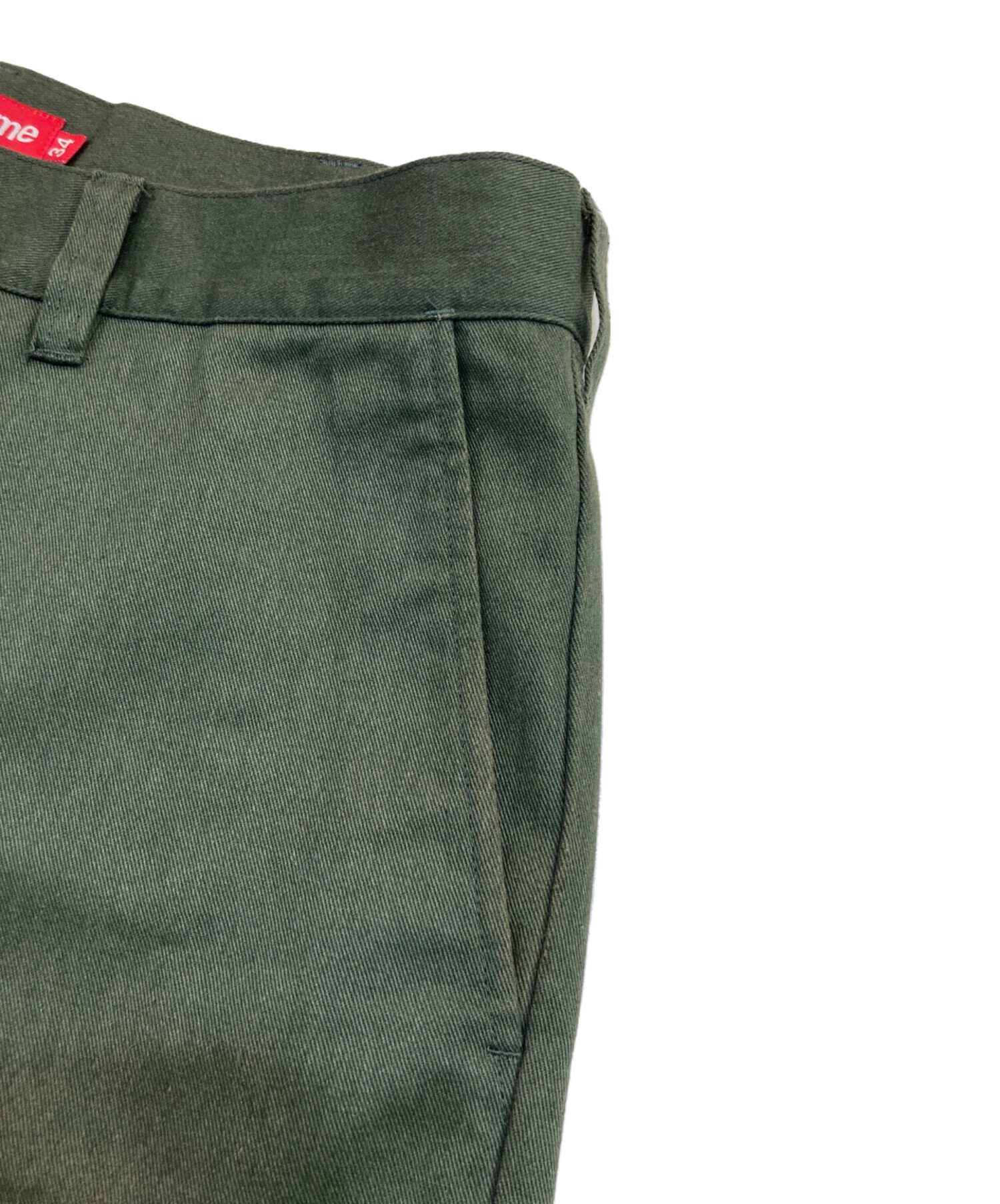 中古・古着通販】SUPREME (シュプリーム) ワークパンツ グリーン