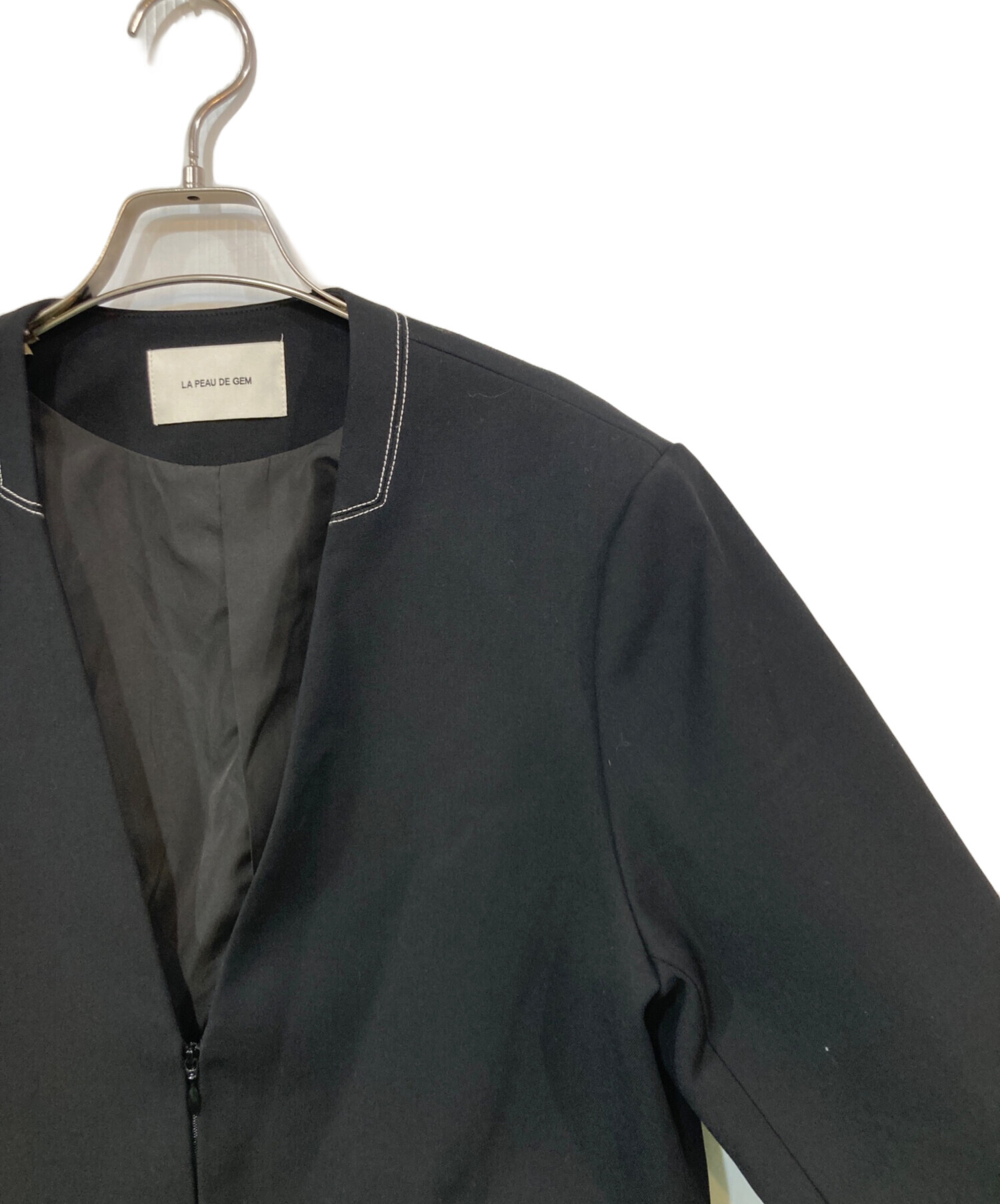 中古・古着通販】la peau de gem (ラポドゥジェム) ノーカラー