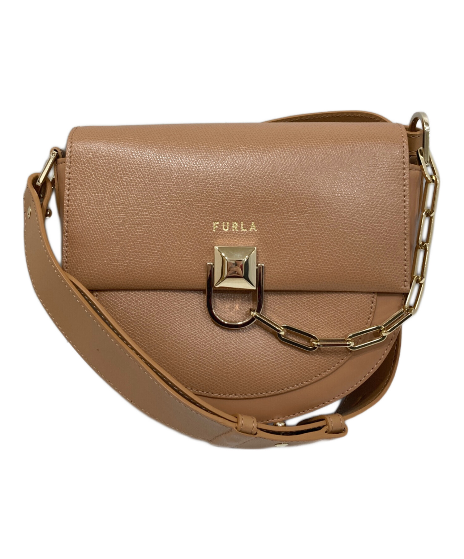 FURLA ハイパー 中古・古着通販】FURLA (フルラ) ハイパーハンドバッグ ピンク