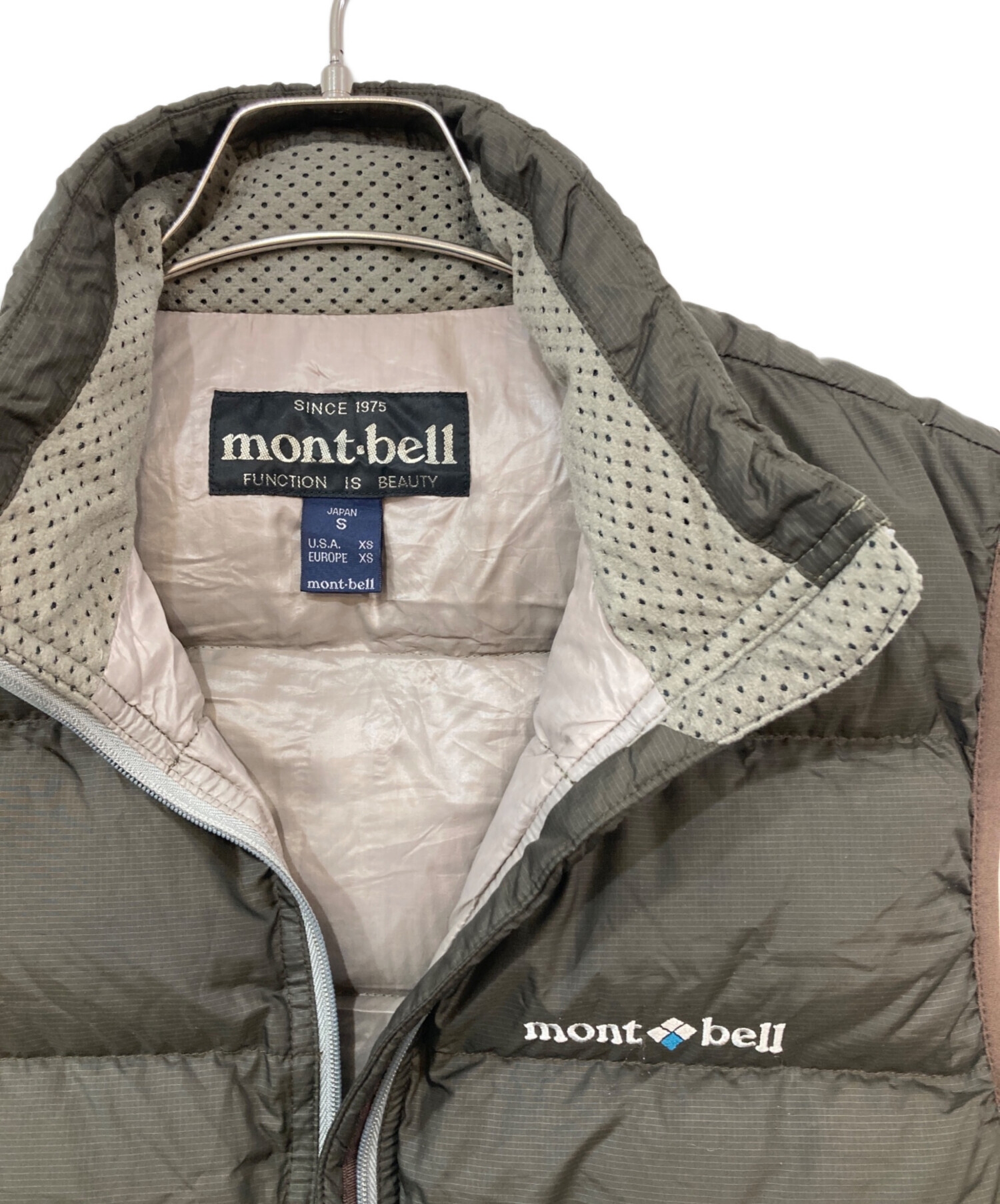 中古・古着通販】mont-bell (モンベル) ネージュダウンベスト ブラウン