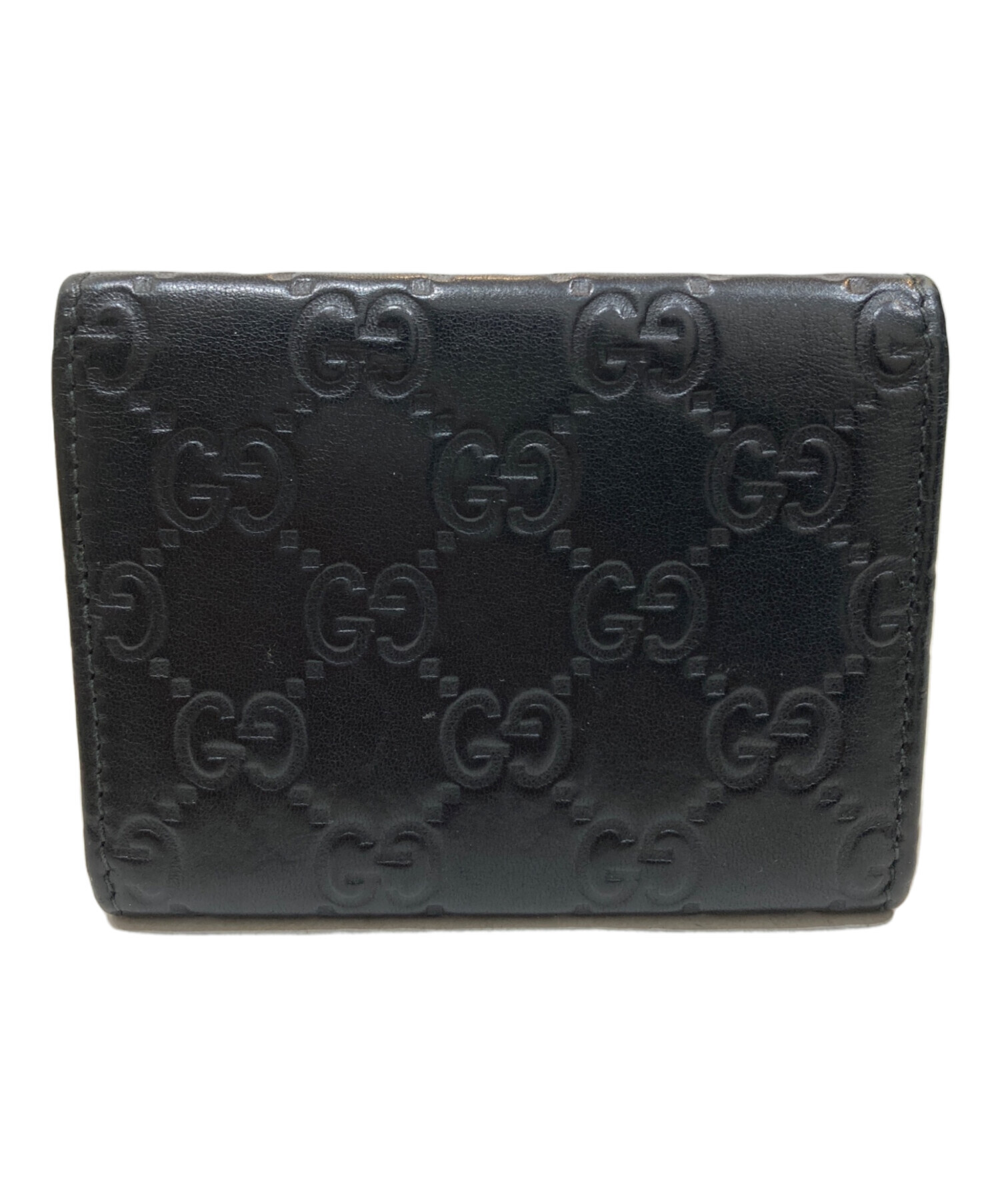 【美品】GUCCI 黒 ケース GGパターン 中古・古着通販】GUCCI (グッチ) GGシマ レザー カードケース ブラック