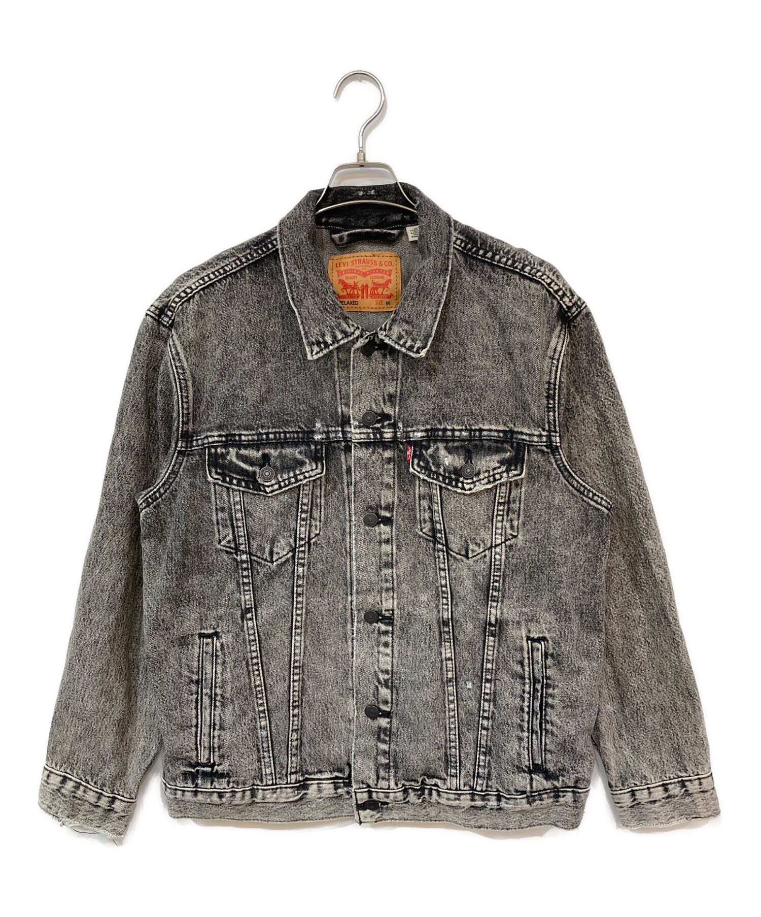 中古・古着通販】LEVI'S (リーバイス) デニムジャケット グレー サイズ