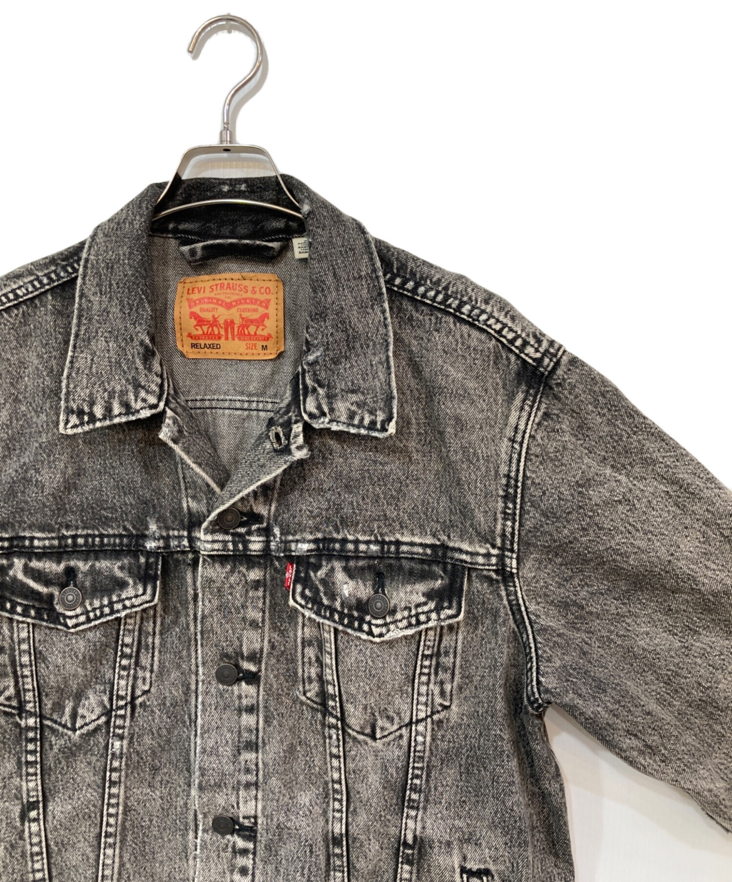 Levi's ダークグレー デニムジャケット M Levi's（リーバイス） デニムジャケット gジャン 「別注」「Levi's(R