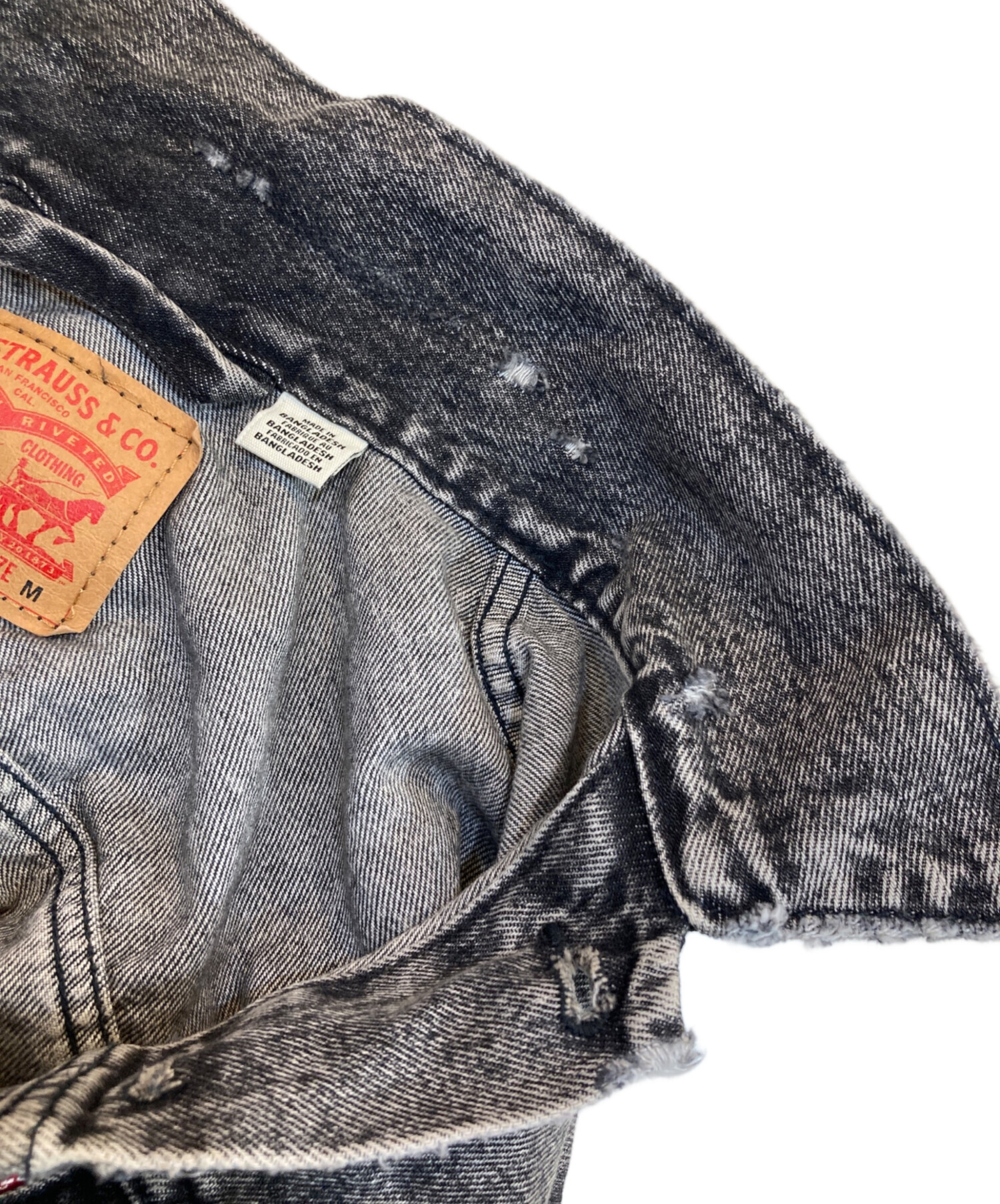 中古・古着通販】LEVI'S (リーバイス) デニムジャケット グレー サイズ