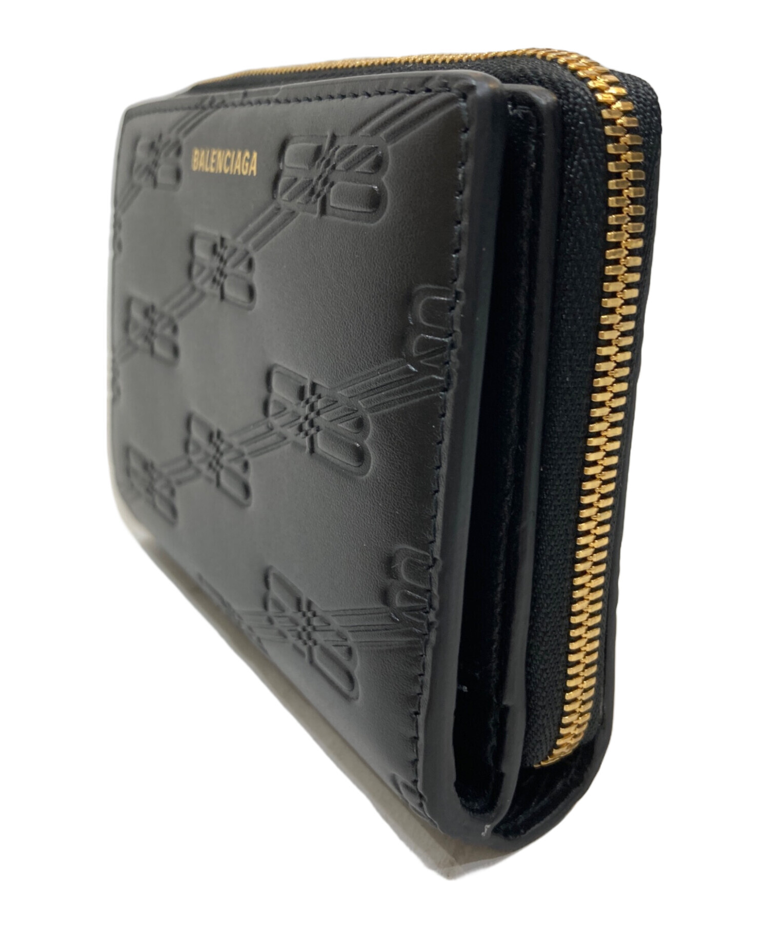 【新品未使用】BALENCIAGA エンボス　モノグラムロゴ　折り財布 BALENCIAGA（バレンシアガ） BB Monogram Wallet ロゴモノグラム