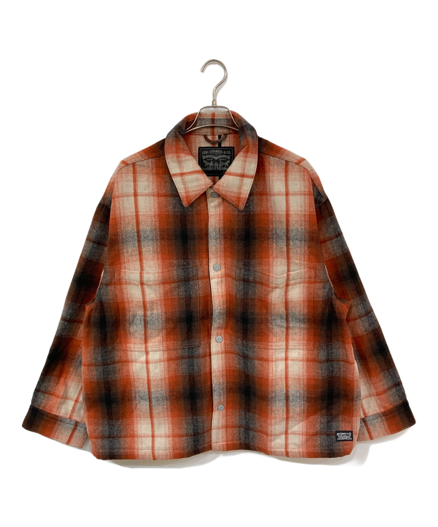 【Levi's】 リーバイス オンブレチェック ウール ジャッジケット サイズL 中古・古着通販】LEVI'S (リーバイス) オンブレチェック ウール シャツ