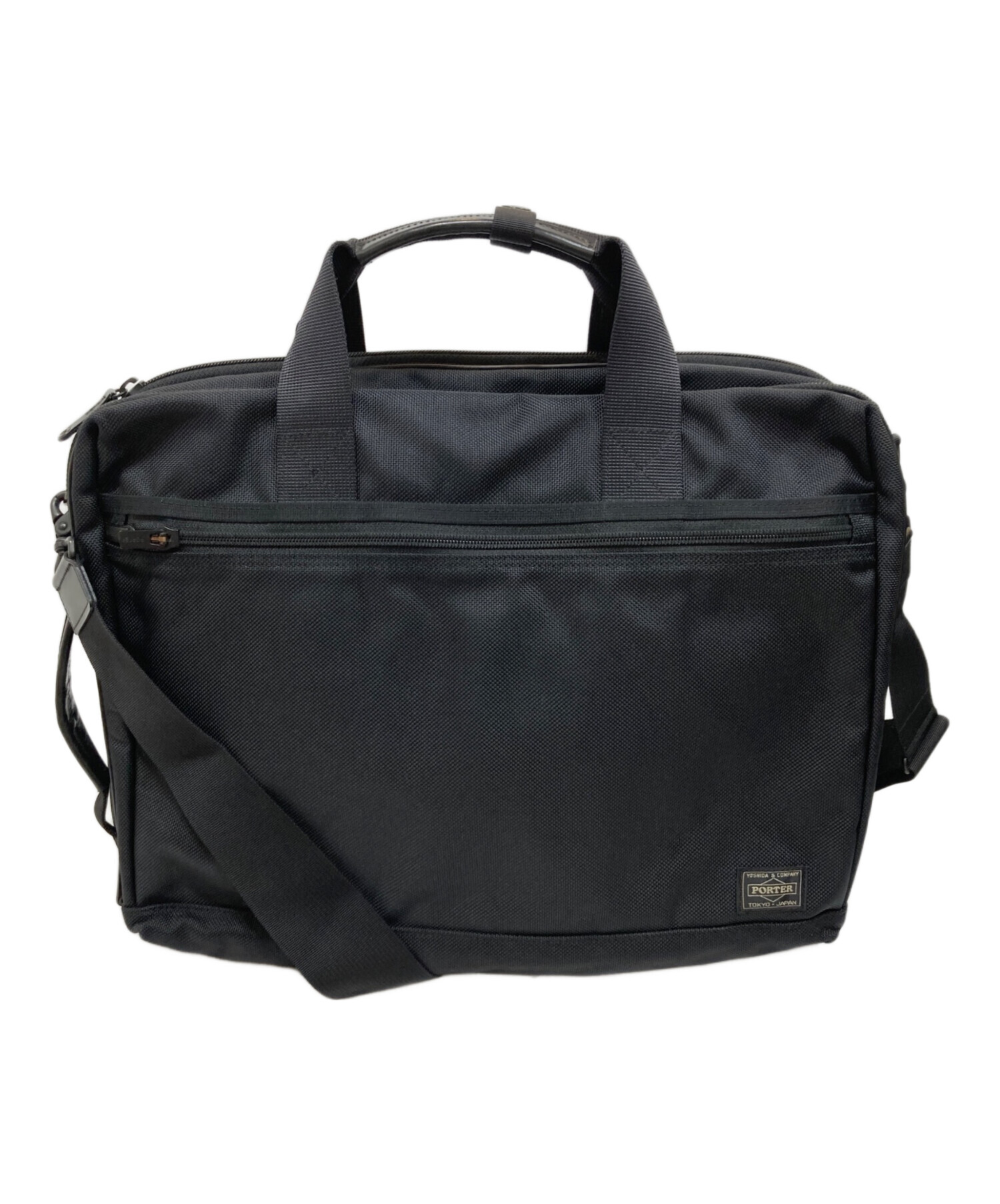 中古・古着通販】PORTER (ポーター) STAGE 3WAY BRIEFCASE ブラック 