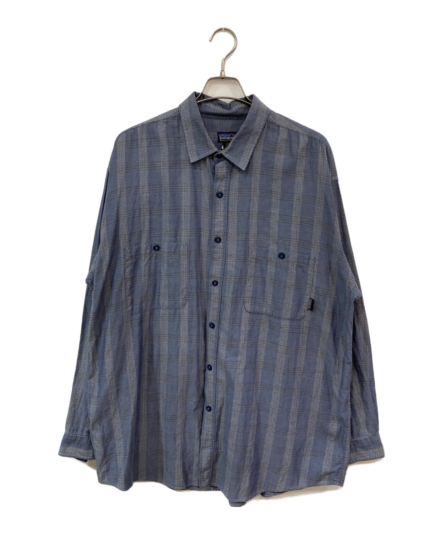中古・古着通販】Patagonia (パタゴニア) 長袖シャツ ネイビー サイズ 